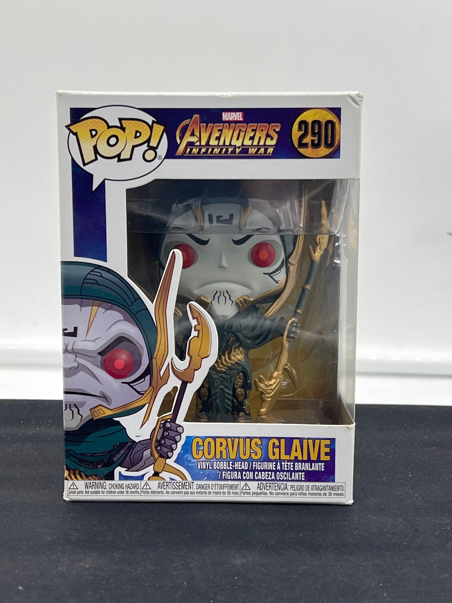 Auction Lot 81: Pop Funko Vinyl Figure Mavel Avengers Infinity War 290 Corvus Glaive