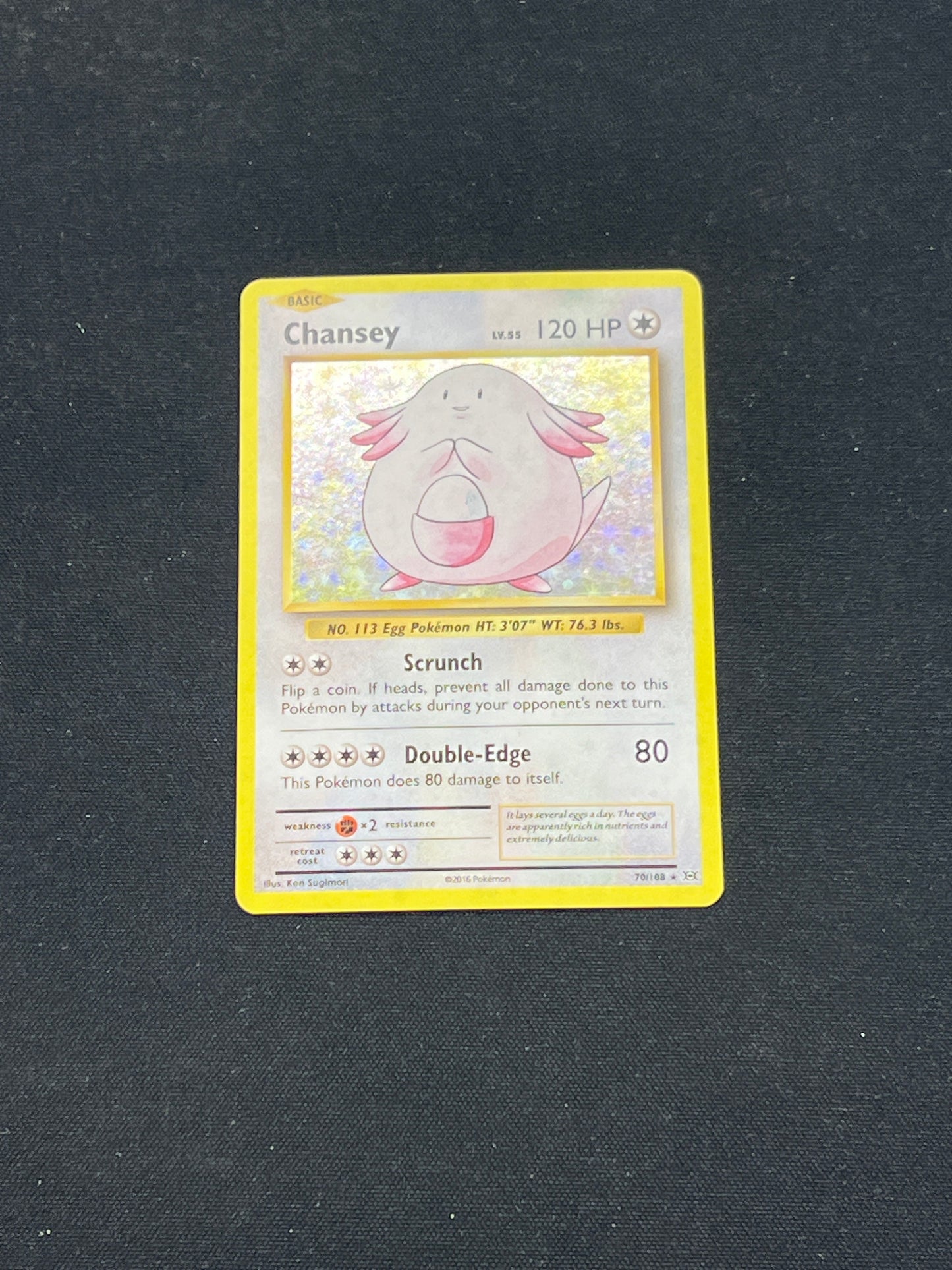 Auction Lot 275: Pokemon Cards Chansey Holo Evolutions Condition Vary