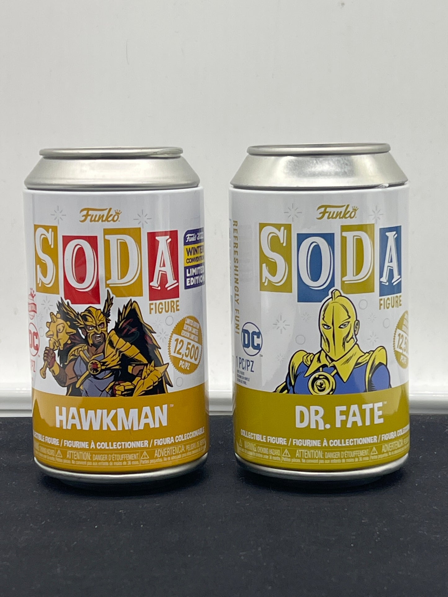 Auction Lot 45: Funko Soda POP Hawkman Dr. Fate Lot of 2 Figures
