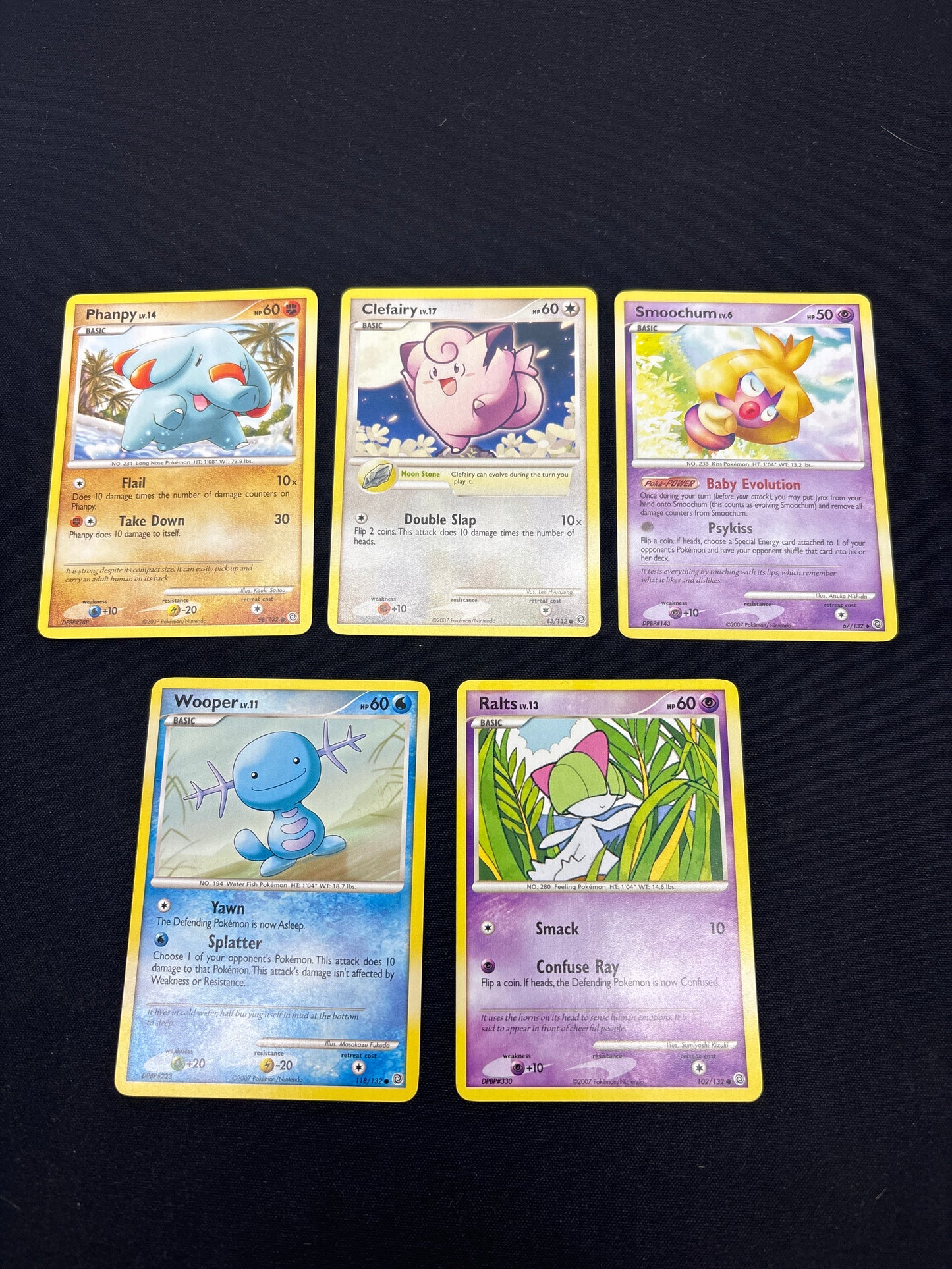 Auction Lot 282: Pokemon Cards Assorted Lot of 5 Mid Era Commons Uncommons Conditions Vary