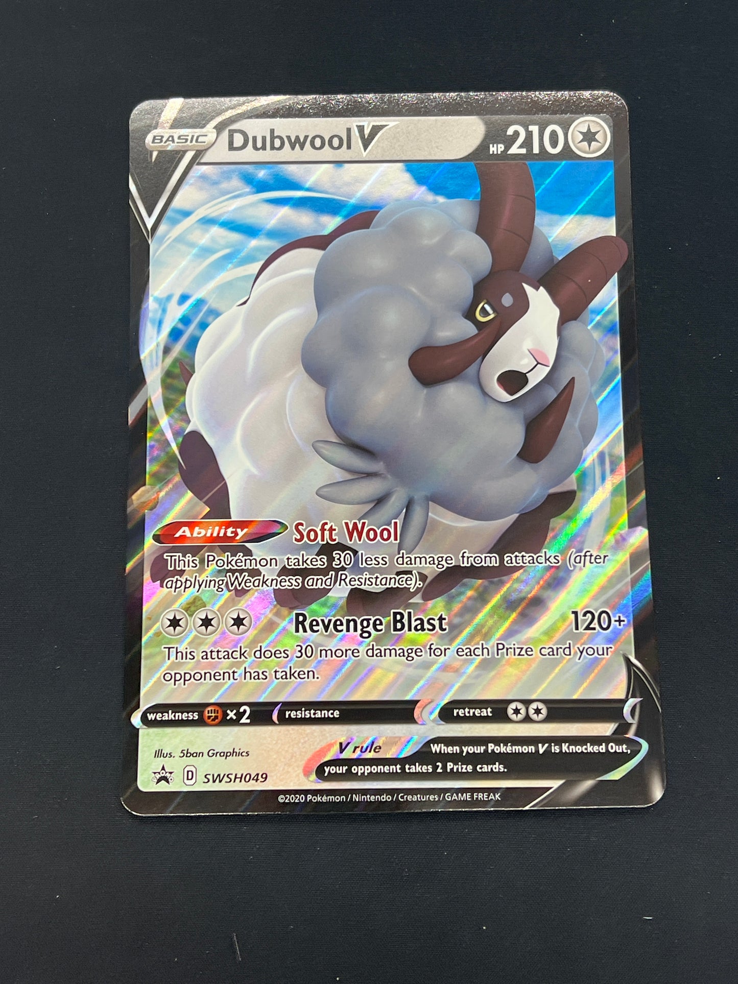 Auction Lot 116: Pokemon Cards Dubwool V Jumbo Card Condition Vary