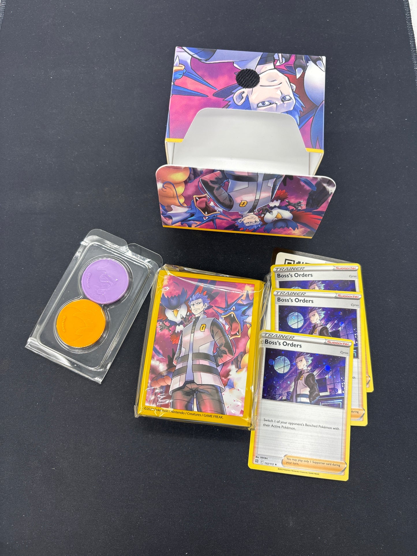 Auction Lot 222: Pokemon Cyrus Milk Carton Empty Box With Accessories