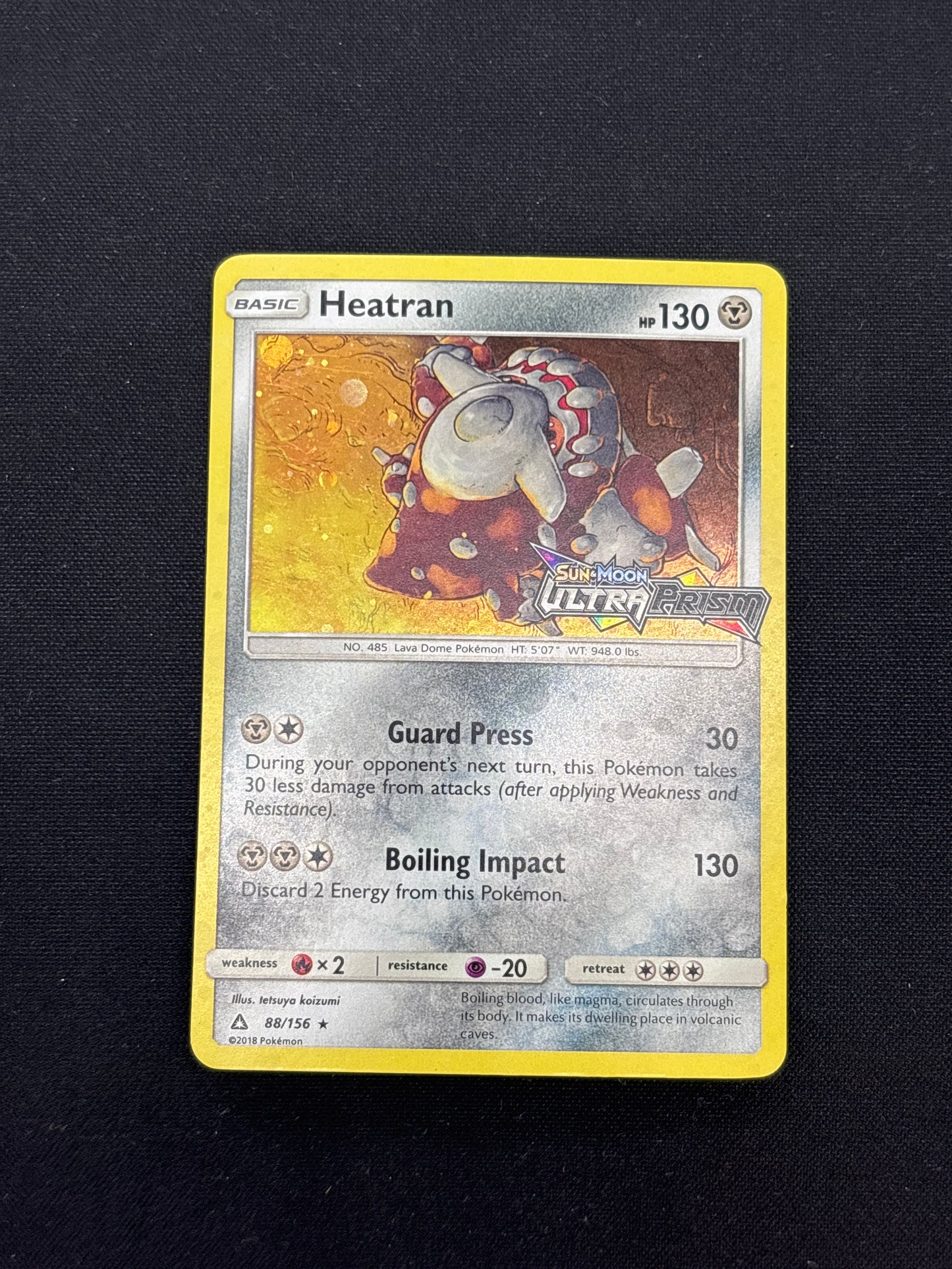 Auction Lot 115: Pokemon Cards Heatran Stamped Build and Battle Deck Promo Holo Conditions Vary