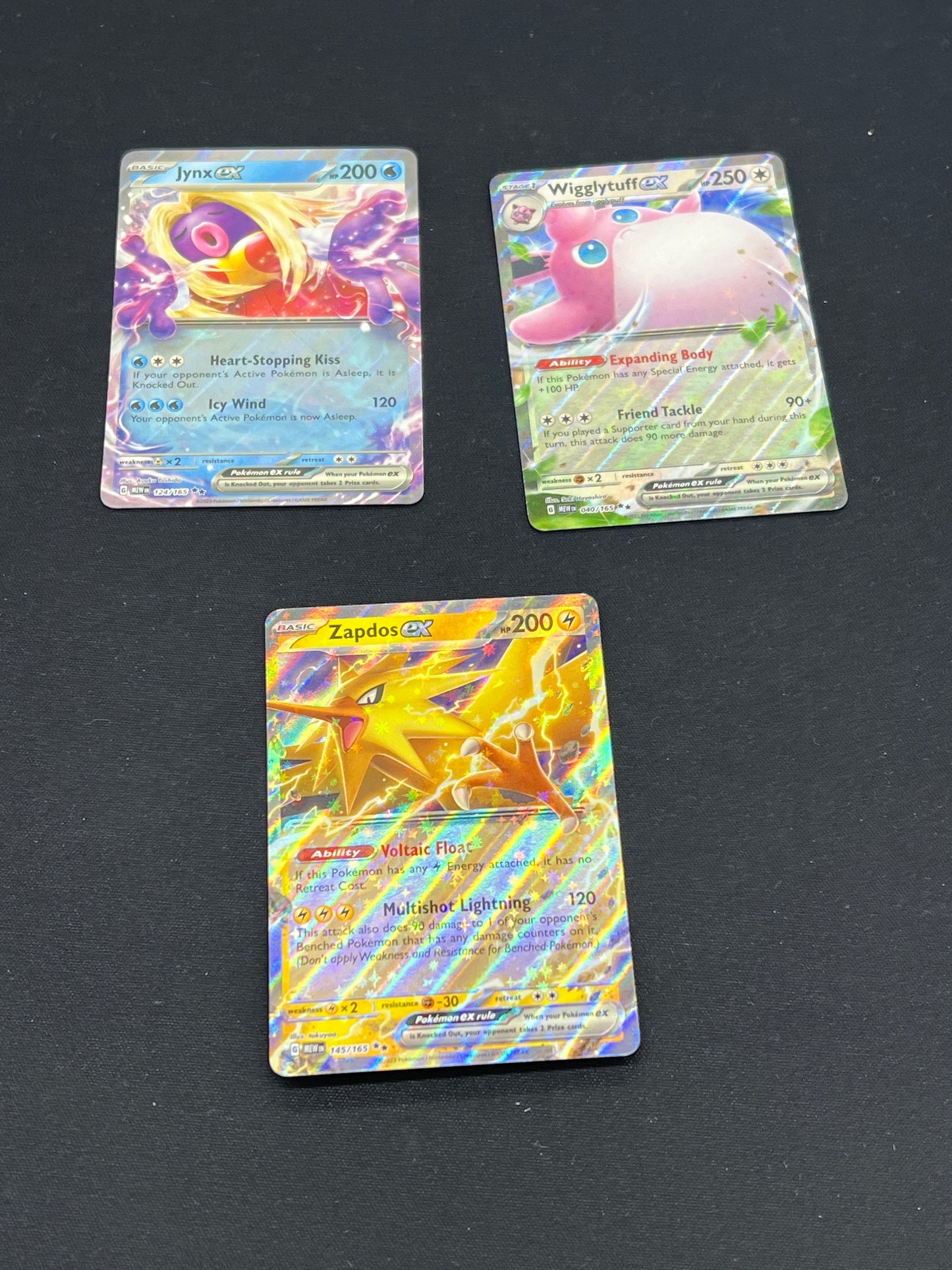 Auction Lot 232: Pokemon Cards Lot of 3 Assorted 151 EX Conditions Vary