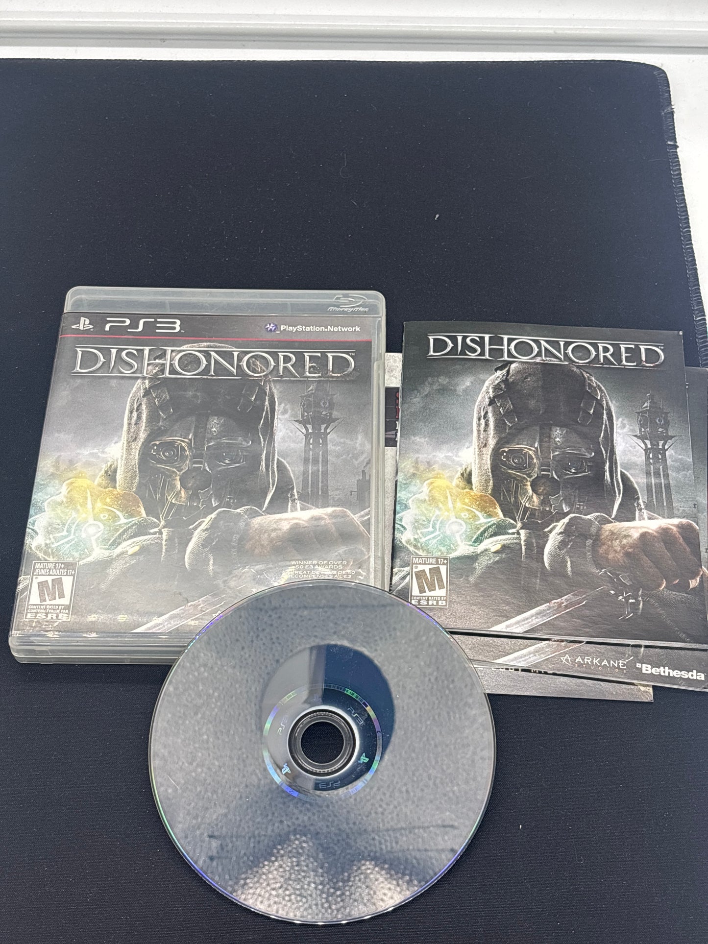 Auction Lot 61: PlayStation 3 Dishonored With Case & Disc