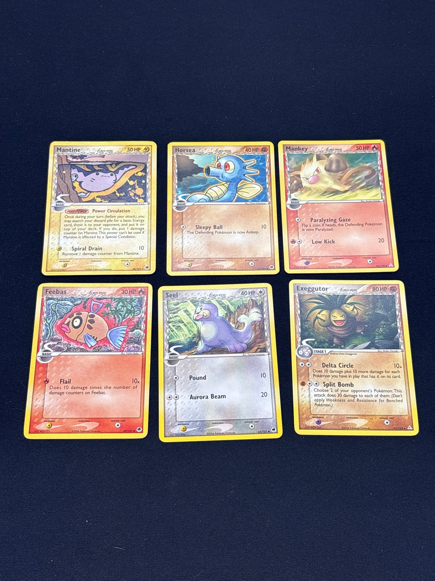 Auction Lot 17: Pokemon Delta Species Common Uncommon Card Lot 1 Conditions Vary