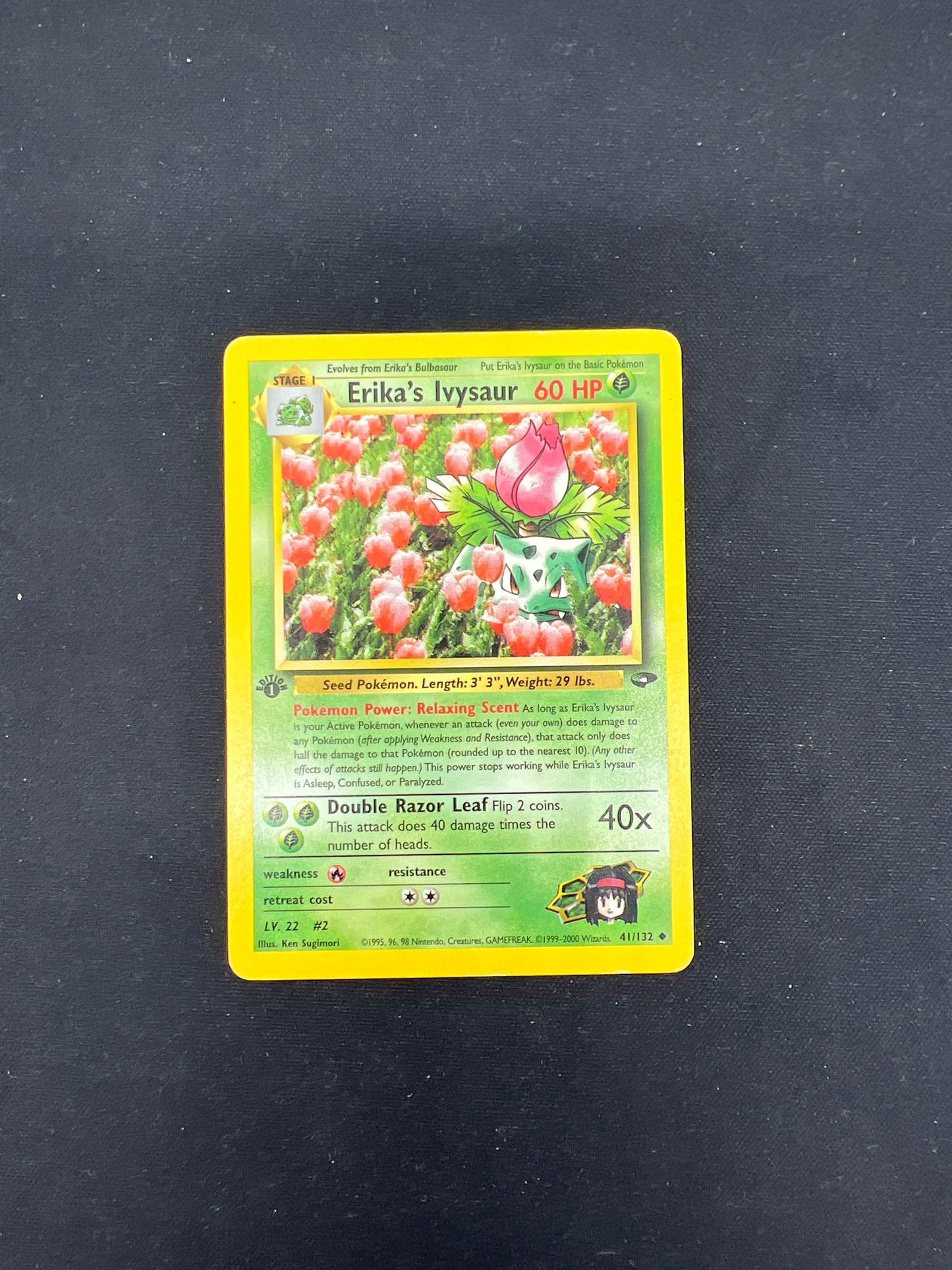 Auction Lot 65: Pokemon Cards Erika's Ivysaur 1st Edition Gym Challenge Condition Vary