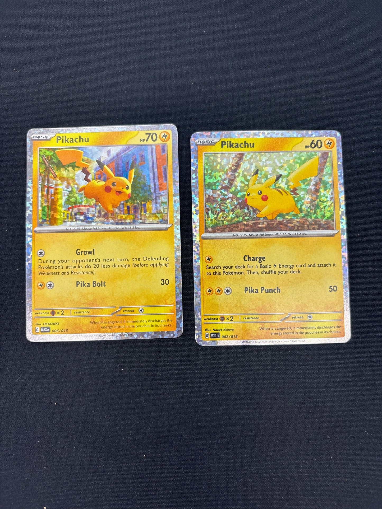 Auction Lot 271: Pokemon Cards Lot of 2 Pikachu McDonald's 2023 Promo Conditions Vary