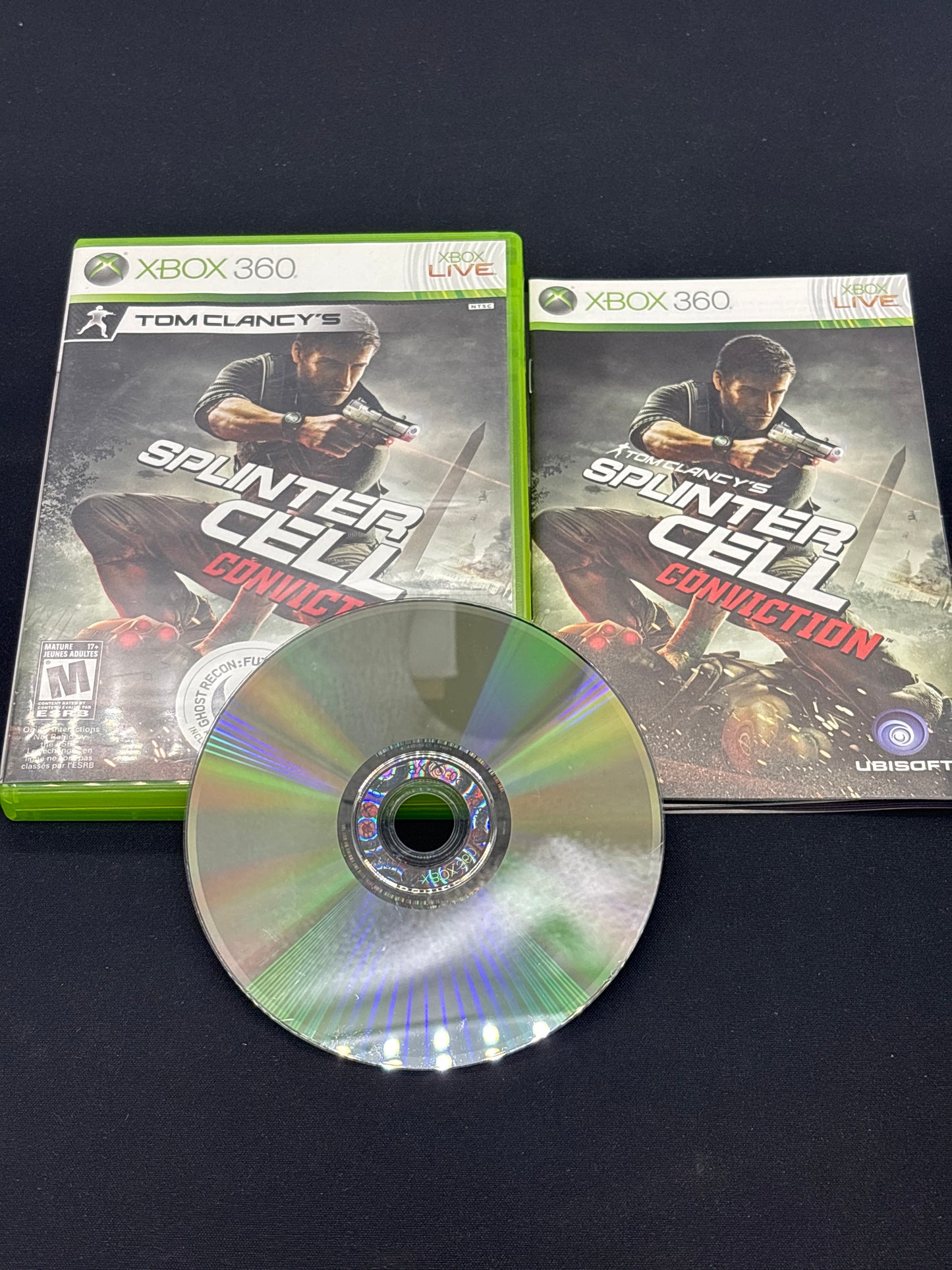 Auction Lot 149: Splinter Cell Conviction Video Game XBOX 360 CIB