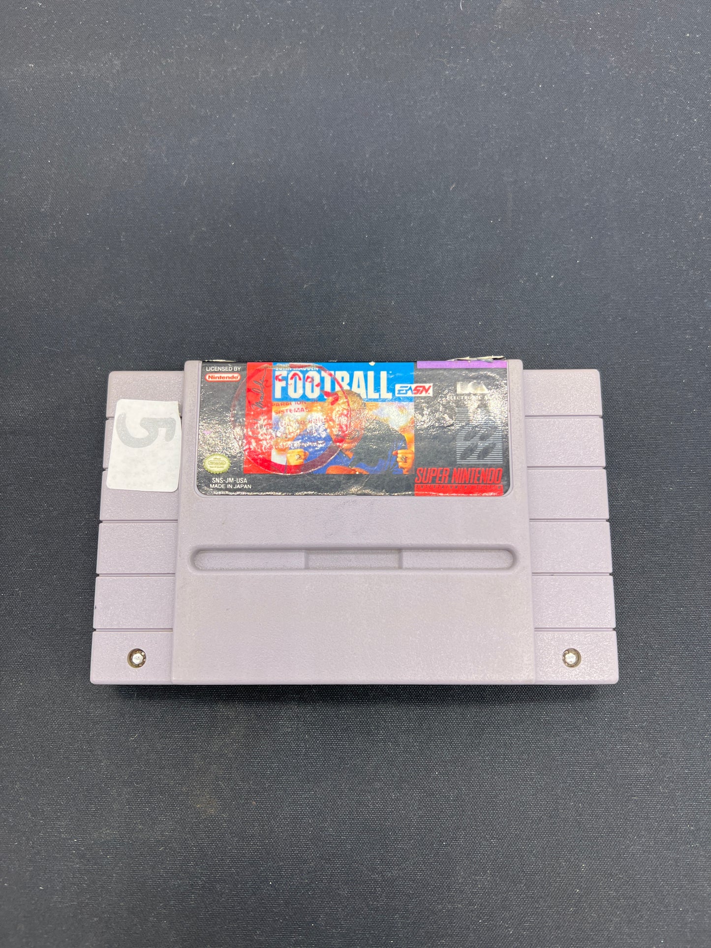 Auction Lot 100: Nintendo SNES Video Game John Madden Football Loose