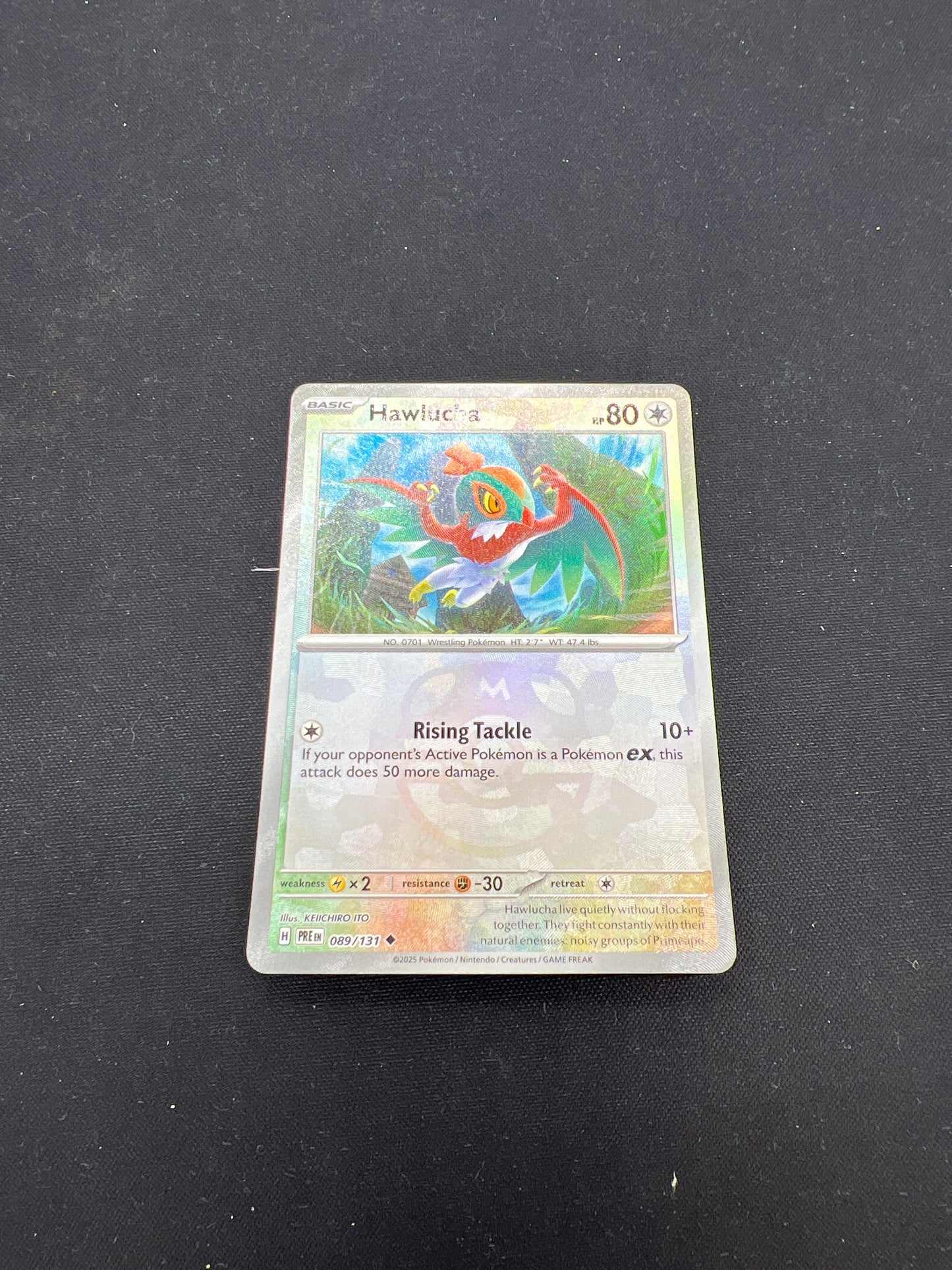Auction Lot 51: Pokemon Cards Hawlucha Masterball Holo Conditions Vary