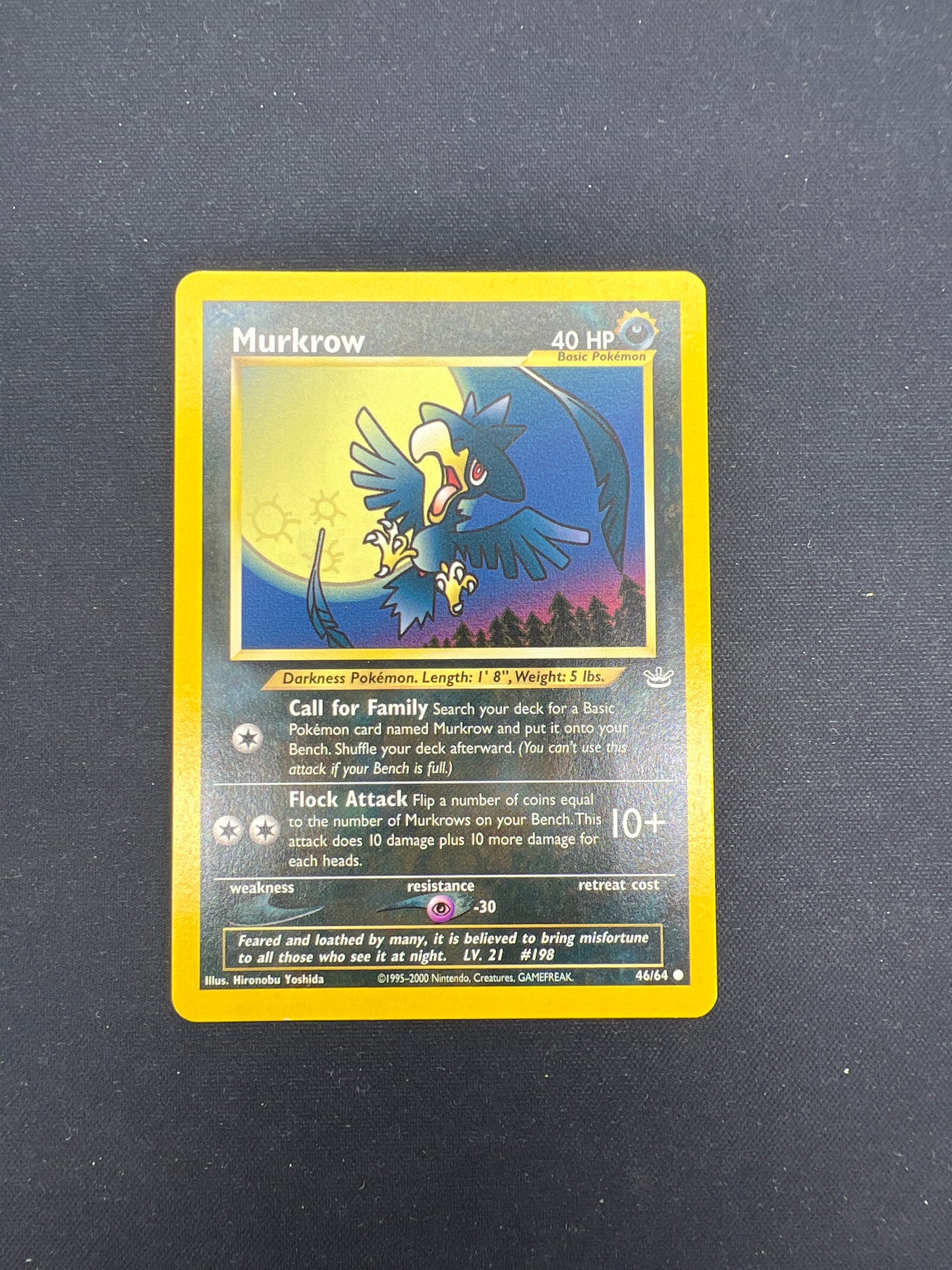 Auction Lot 103: Pokemon Cards Neo Revelation Murkrow Condition Vary