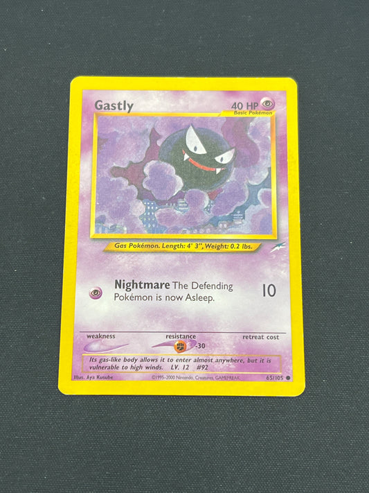 Auction Lot 51: Pokemon Cards Gastly Neo Destiny Common Conditions Vary