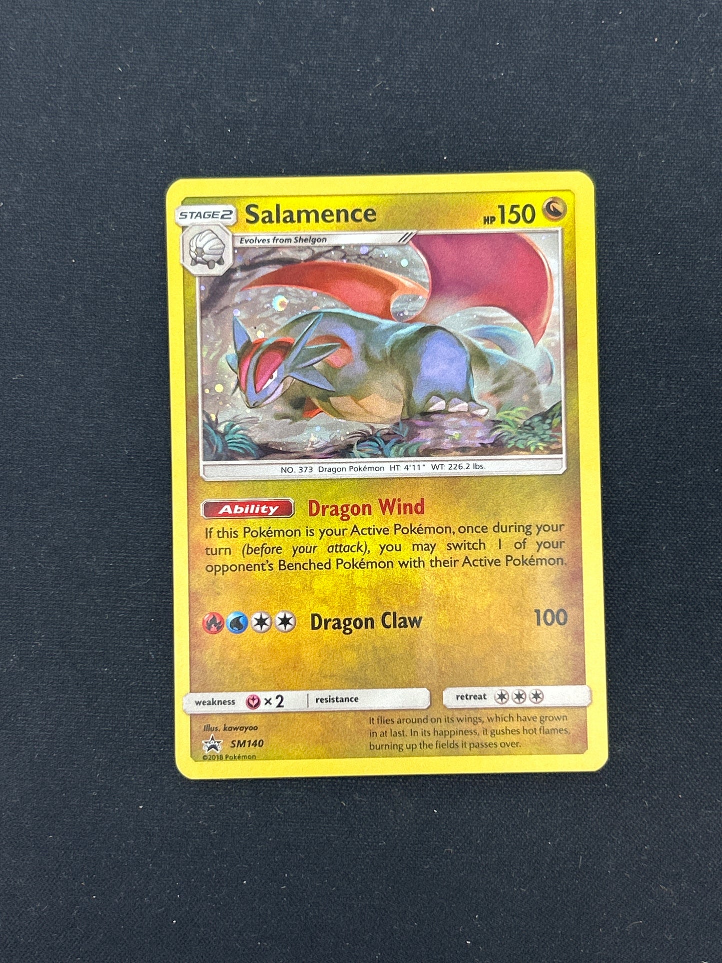 Auction Lot 431: Pokemon Card Salamence SM Promo Conditions Vary