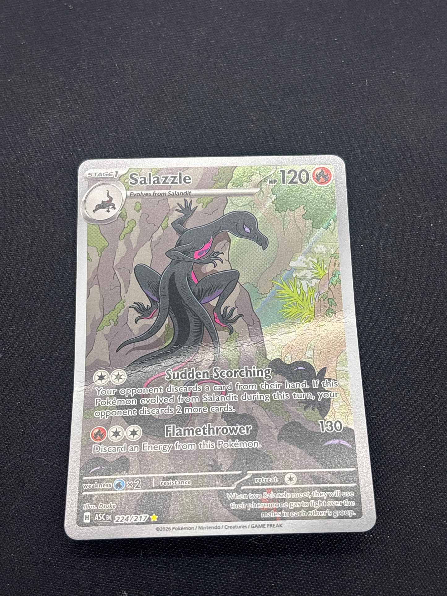 Auction Lot 72: Pokemon Cards Salazzle Illustration Rare Condition Vary