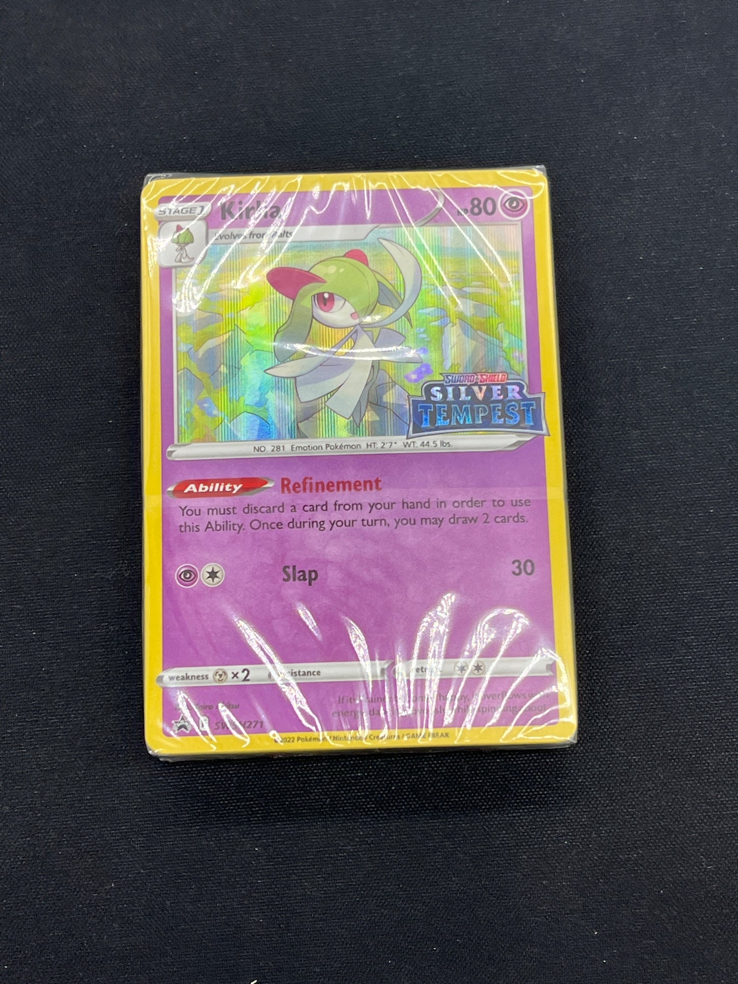 Auction Lot 371: Pokemon Cards Kirlia Stamped Promo Silver Tempest Conditions Vary