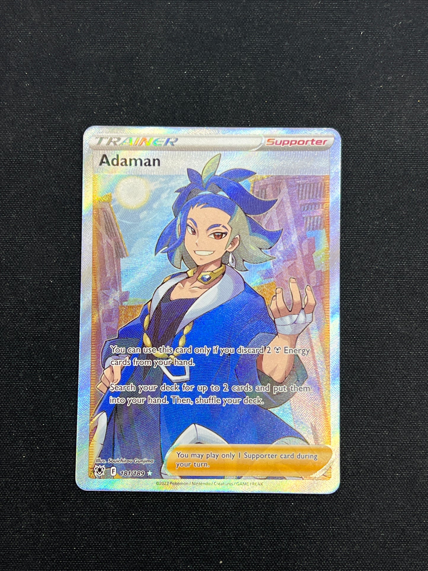 Auction Lot 334: Pokemon Cards Adaman Trainer Full Art Astral Radiance Conditions Vary