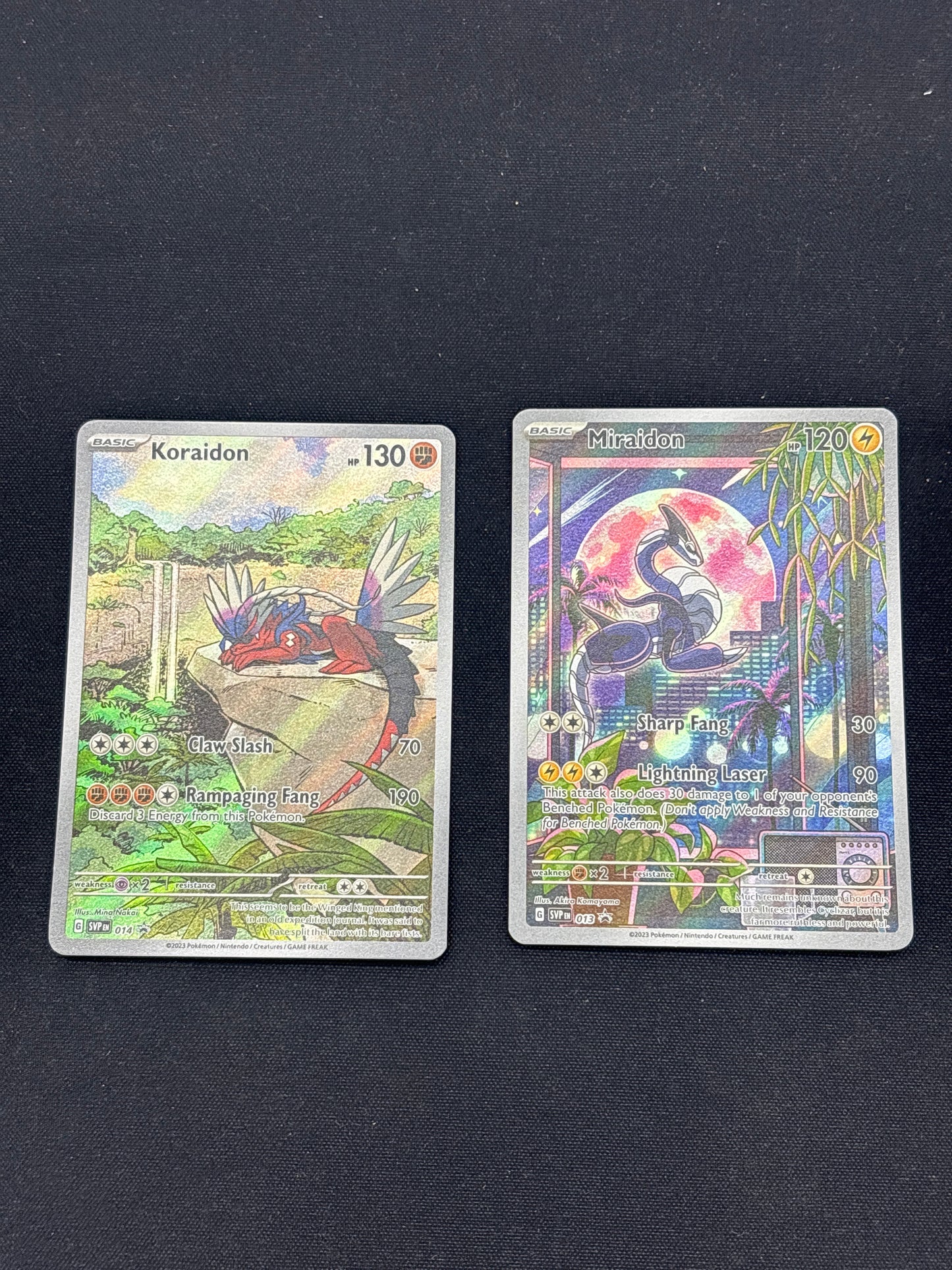 Auction Lot 25: Pokemon Cards Koraidon & Miraidon ETB SV Promos Conditions Vary