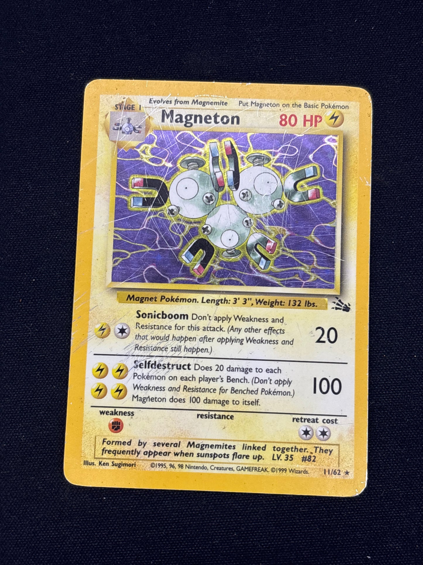 Auction Lot 98: Magneton Holo Rare Pokemon WOTC Card Conditions Vary