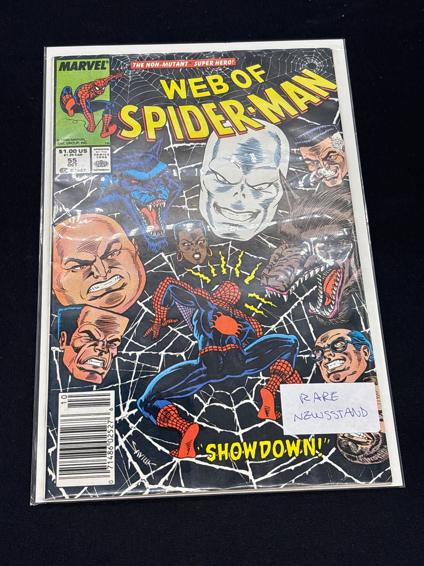 Auction Lot 266: Marvel Comics Web of Spider-Man Issue 55 October 1989