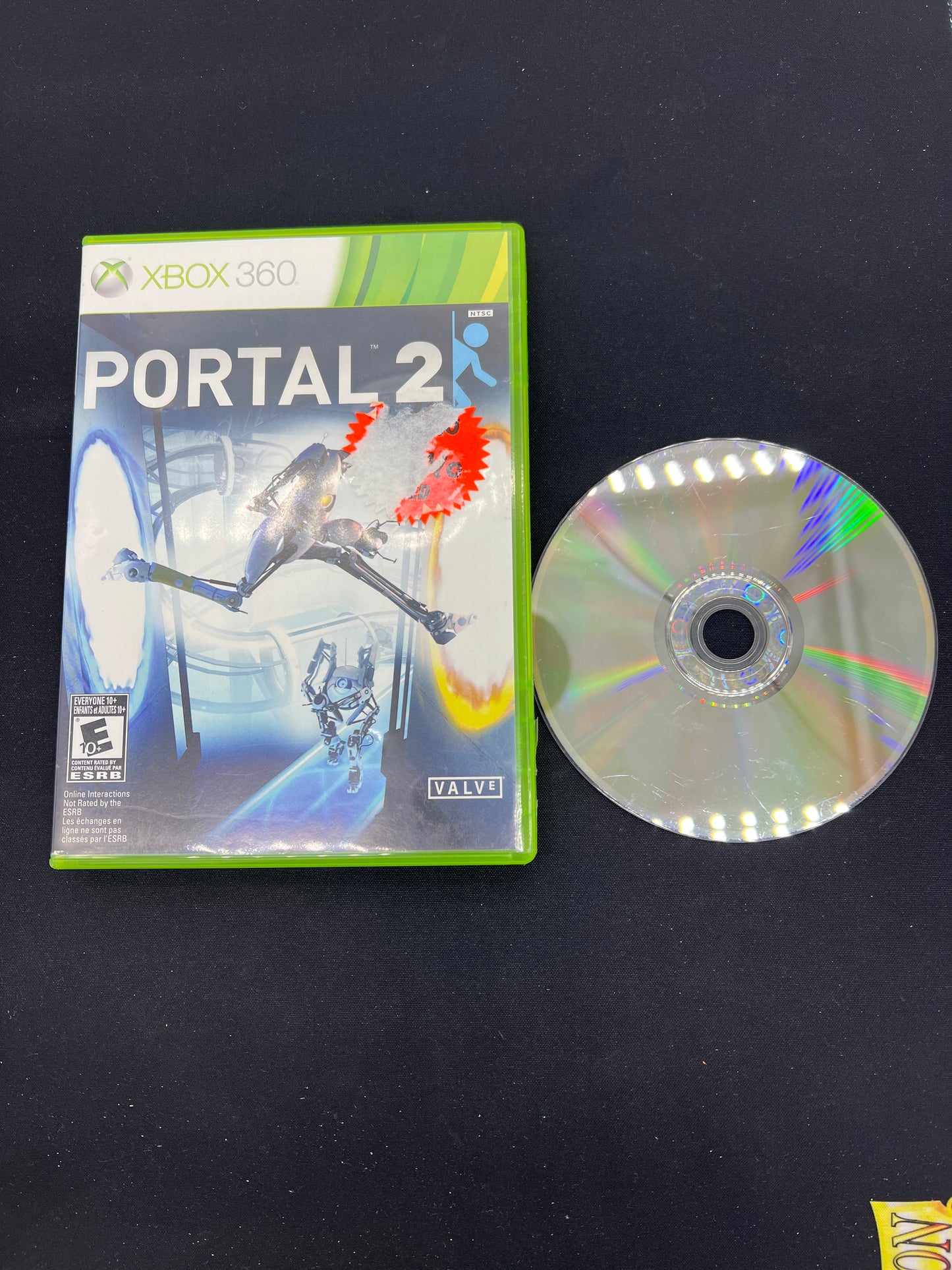 Auction Lot 182: XBOX 360 Portal 2 Disc & Case