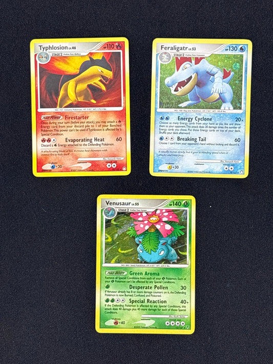Auction Lot 37: Pokemon Mid Era  Starter Pokemon Holo Rare Lot Conditions Vary