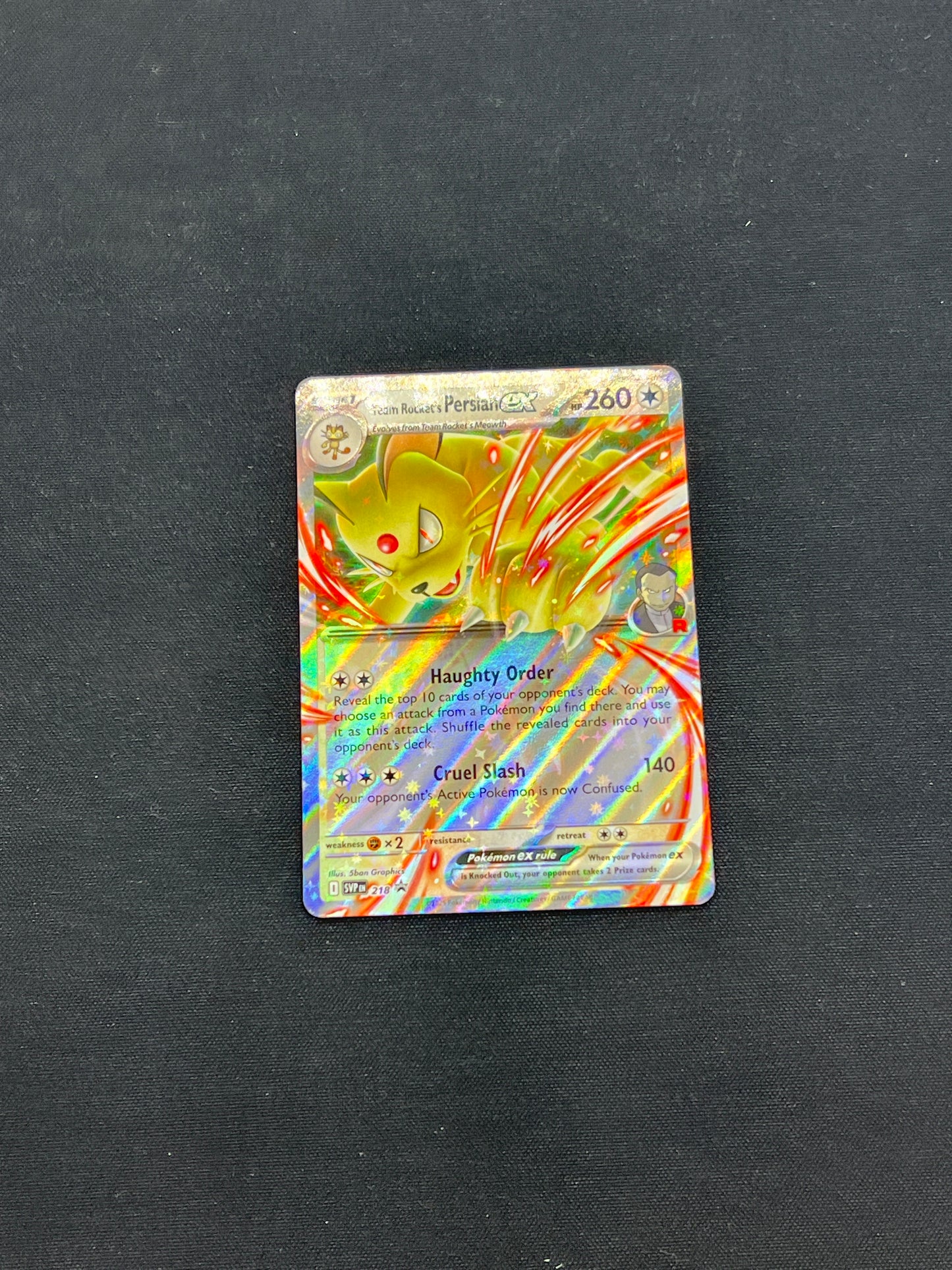 Auction Lot 237: Pokemon Cards Team Rocket's Persian Promo Conditions Vary