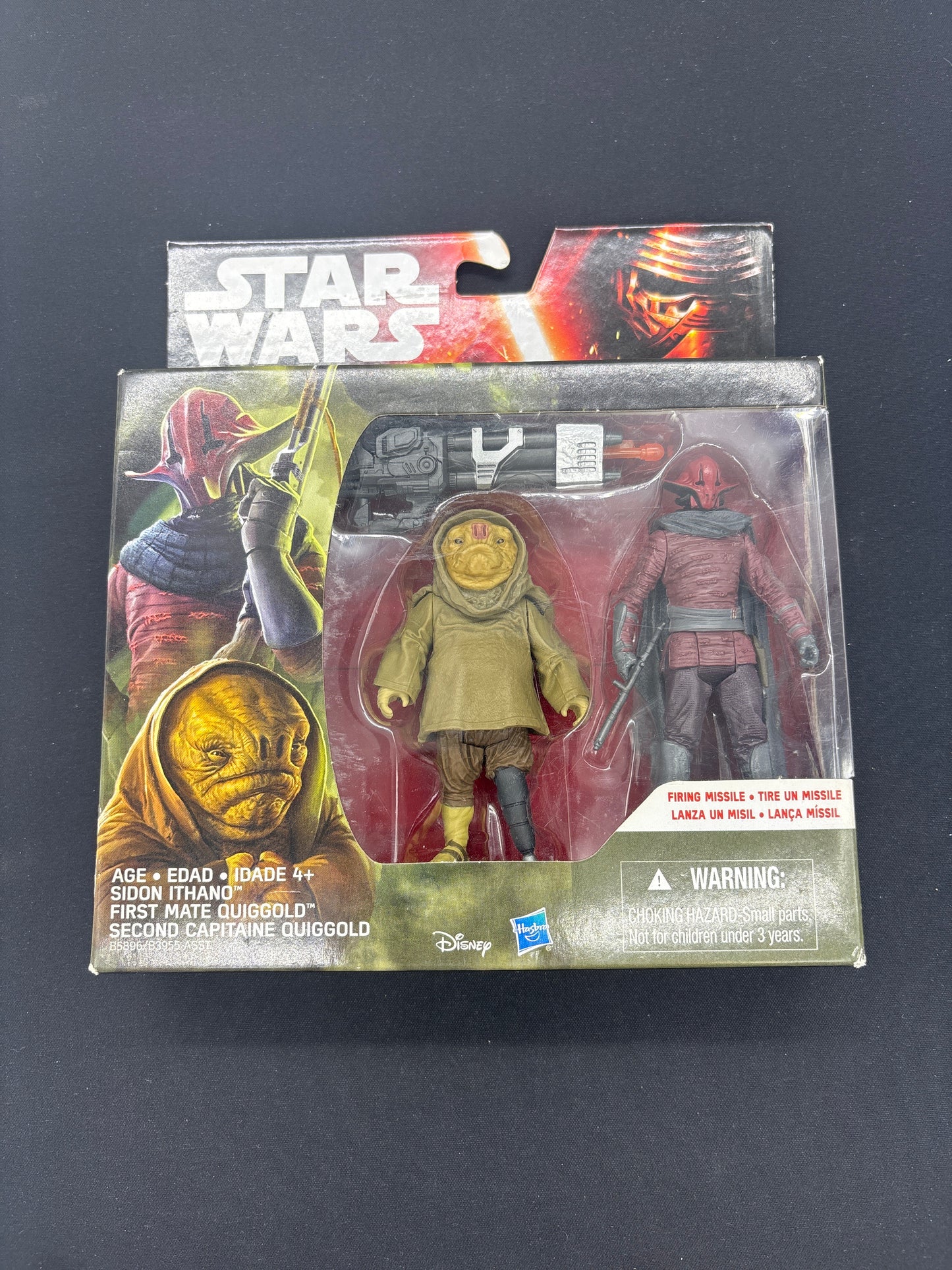 Auction Lot 85: Star Wars Sidon Ithano and First Mate Quiggold Figure