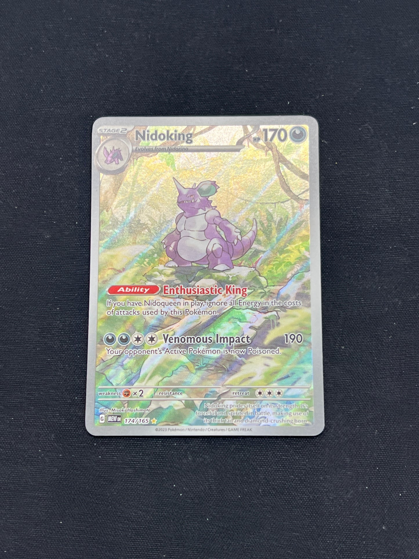 Auction Lot 331: Pokemon Cards Nidoking IR 151 Conditions Vary