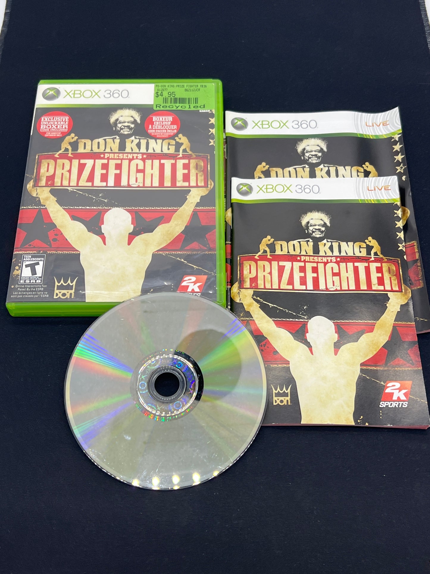 Auction Lot 152: XBOX 360 Video Game Don King Presents Prizefighter CIB