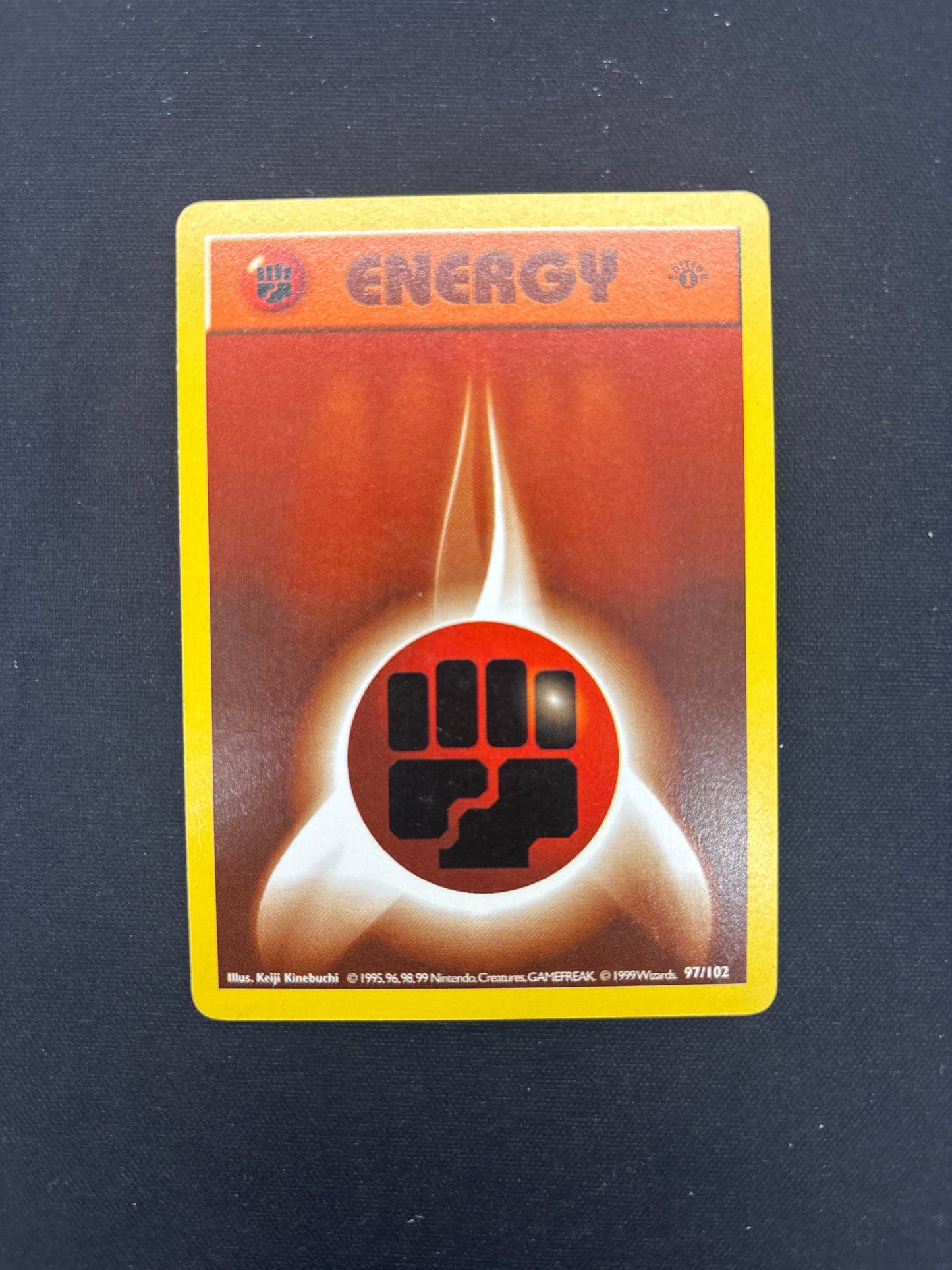 Auction Lot 342: Pokemon Card 1st Edition Base Set Fighting Energy Condition Vary