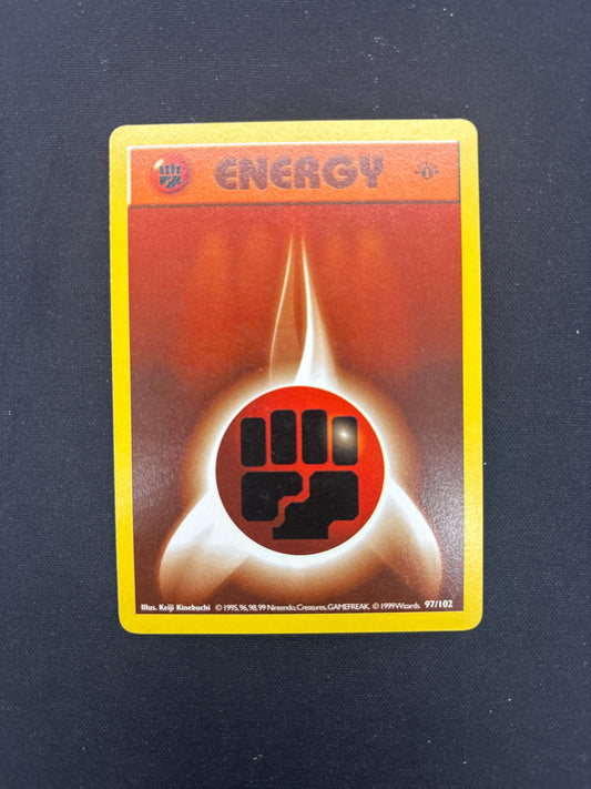 Auction Lot 342: Pokemon Card 1st Edition Base Set Fighting Energy Condition Vary