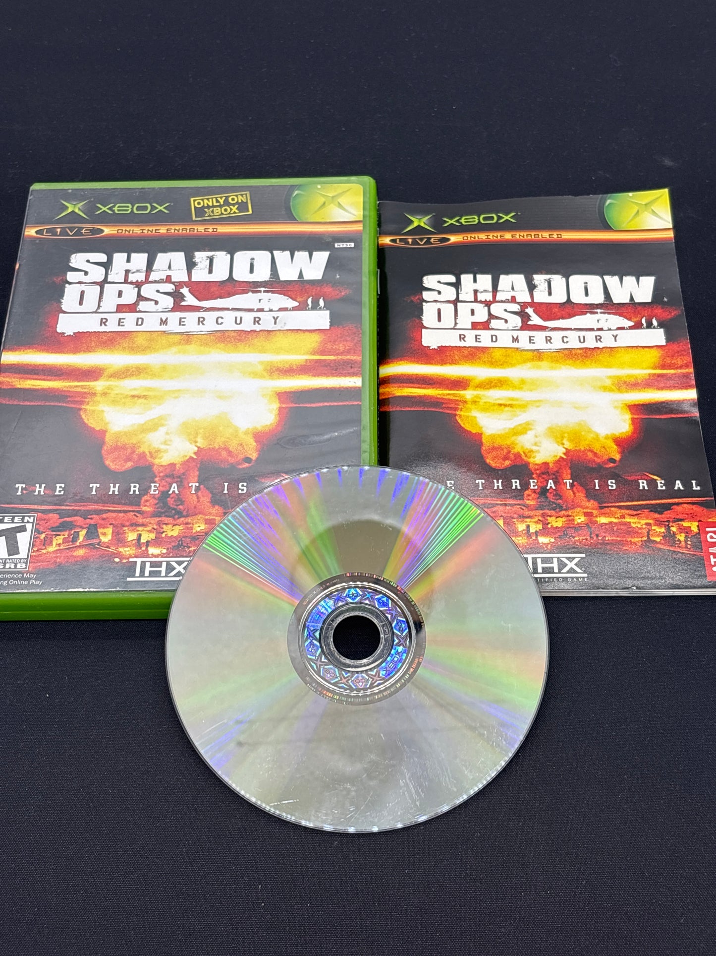 Auction Lot 119: XBOX Video Game Shadow Ops Red Mercery CIB