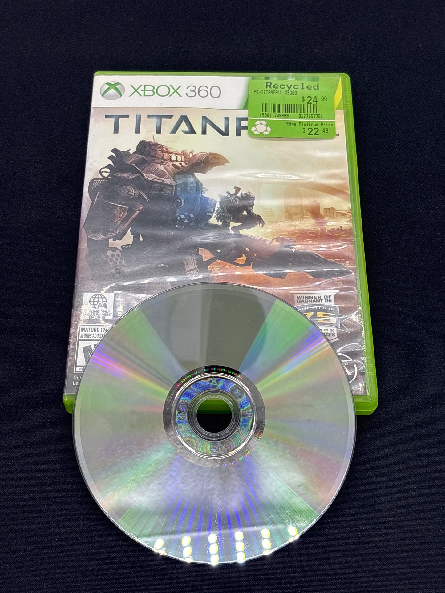 Auction Lot 119: XBOX 360 Titanfall Video Game
