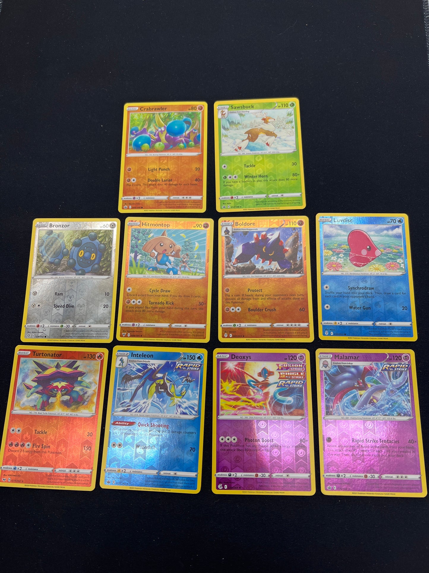 Auction Lot 192: Pokemon Cards Lot of 10 Assorted Reverse Holos Conditions Vary
