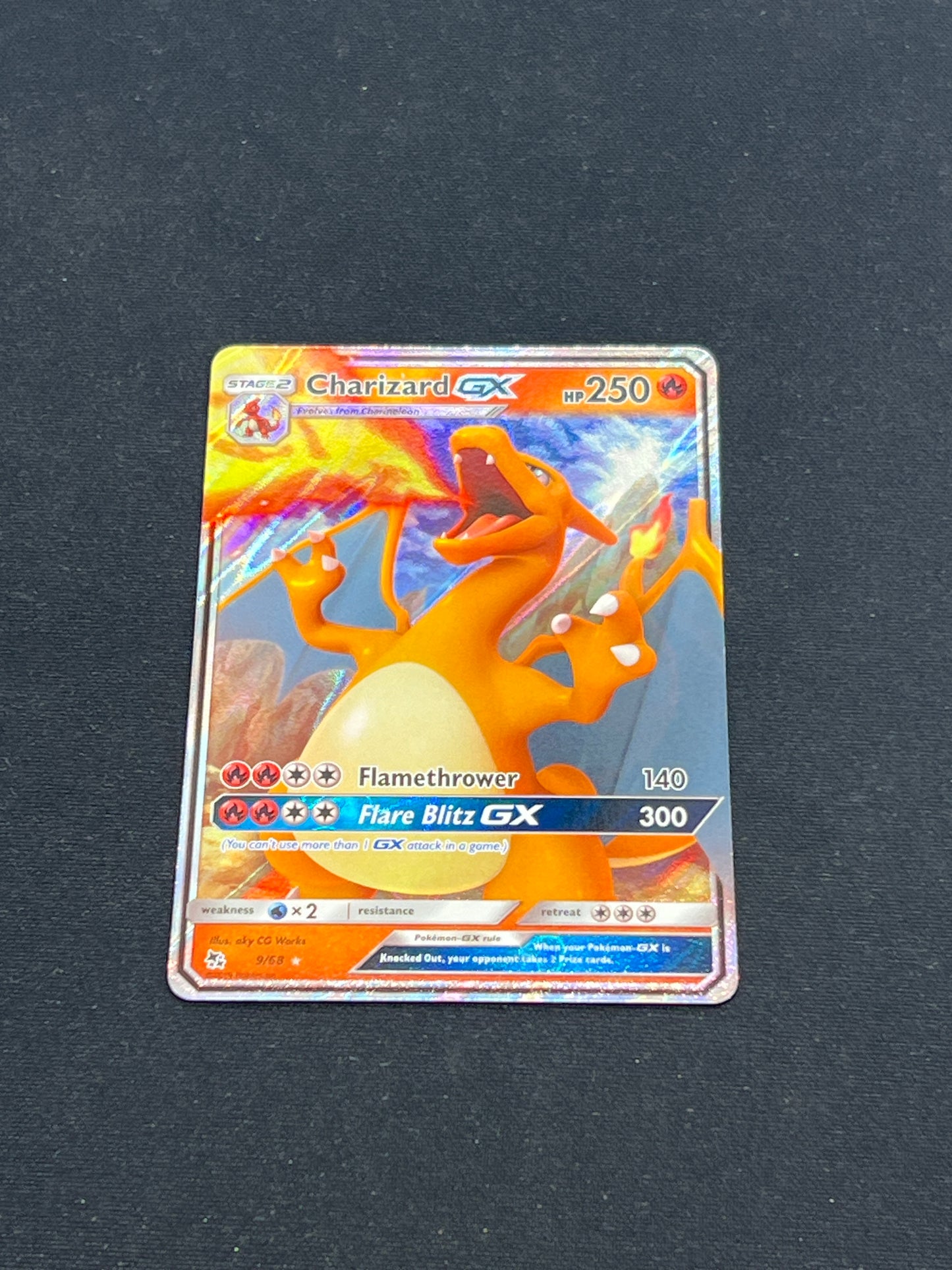 Auction Lot 306: Pokemon Cards Charizard GX Full Art Hidden Fates Conditions Vary