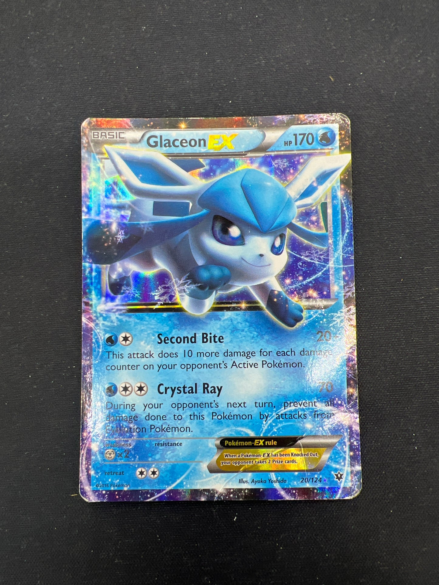 Auction Lot 242: Pokemon Cards Glaceon EX Fates Collide Condition Vary