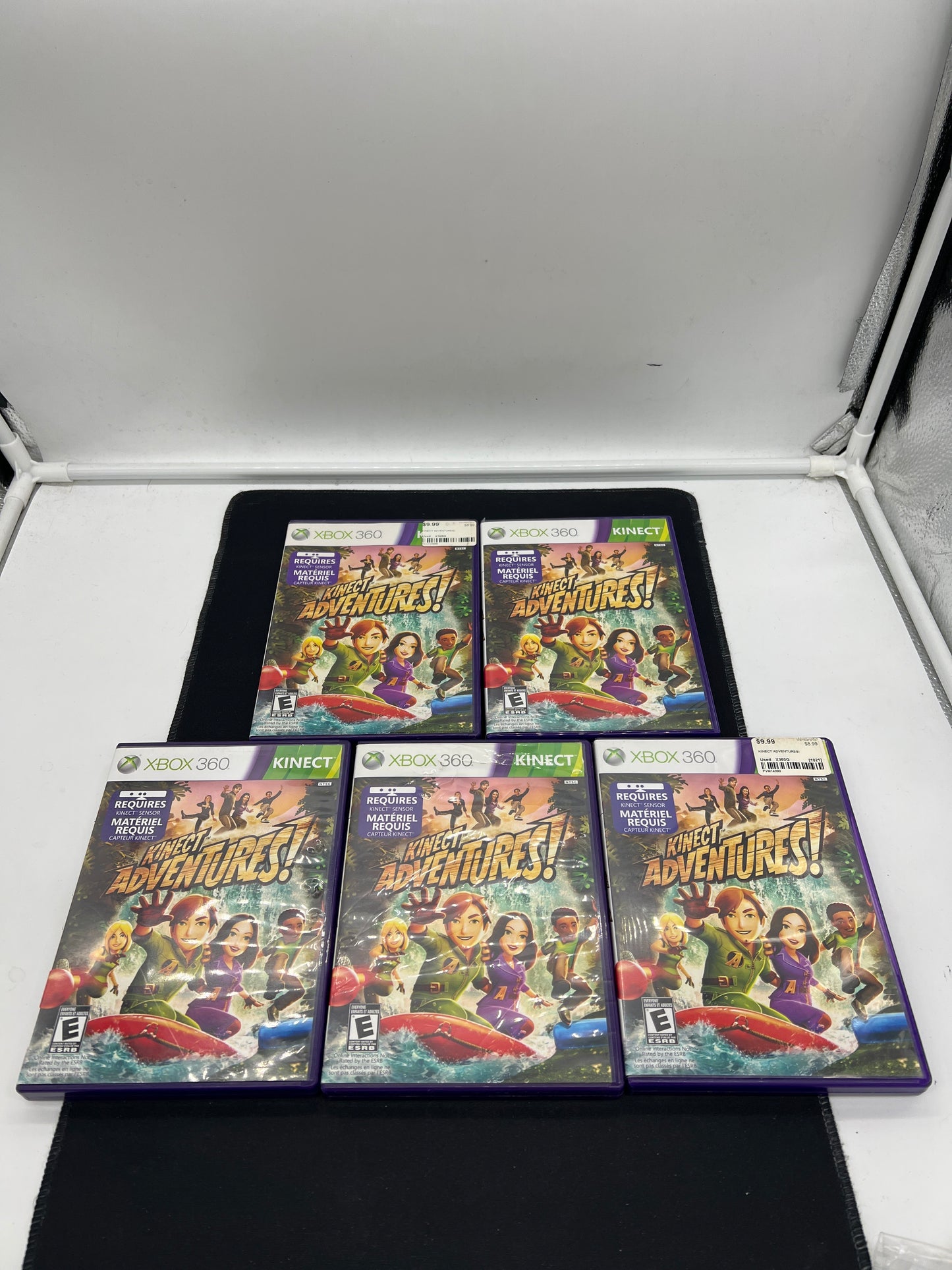 Auction Lot 173: XBOX 360 Video Game Lot of 5 Kinect Adventures CIB