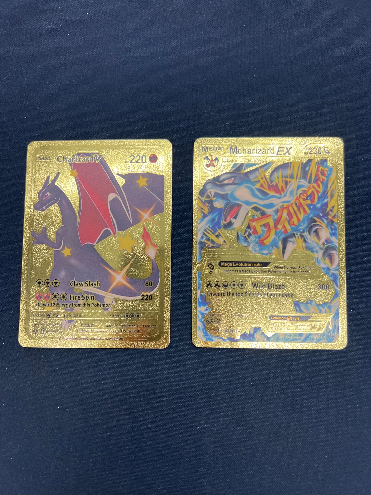 Auction Lot 340: Pokemon Cards CUSTOM Charizard Lot of 2 Condition Vary