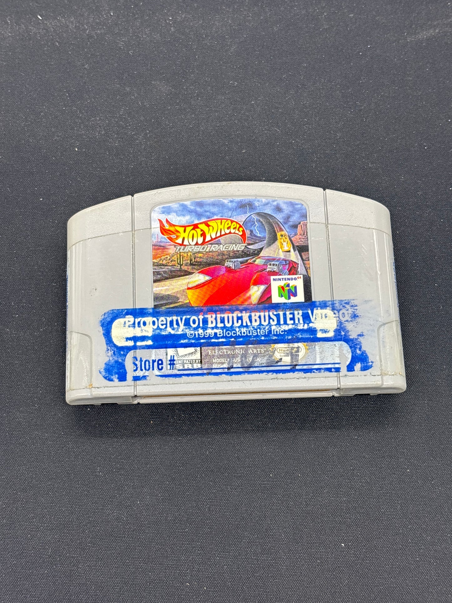 Auction Lot 114: Hot Wheels Turbo Racing Video Game Nintendo N64 Loose