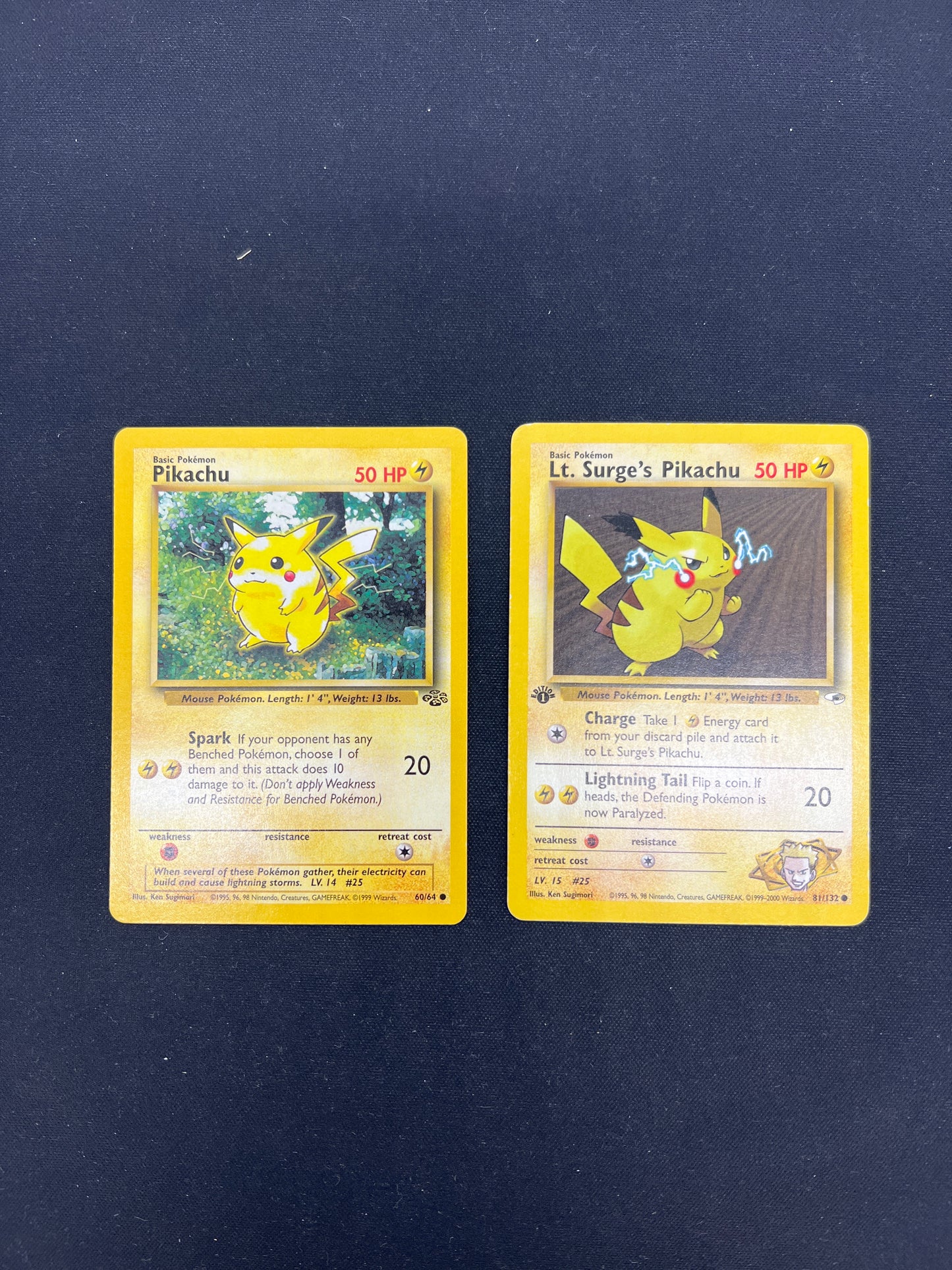 Auction Lot 408: Pokemon Cards 1st Edition Gym Heroes & Jungle Pikachu Commons Conditions Vary