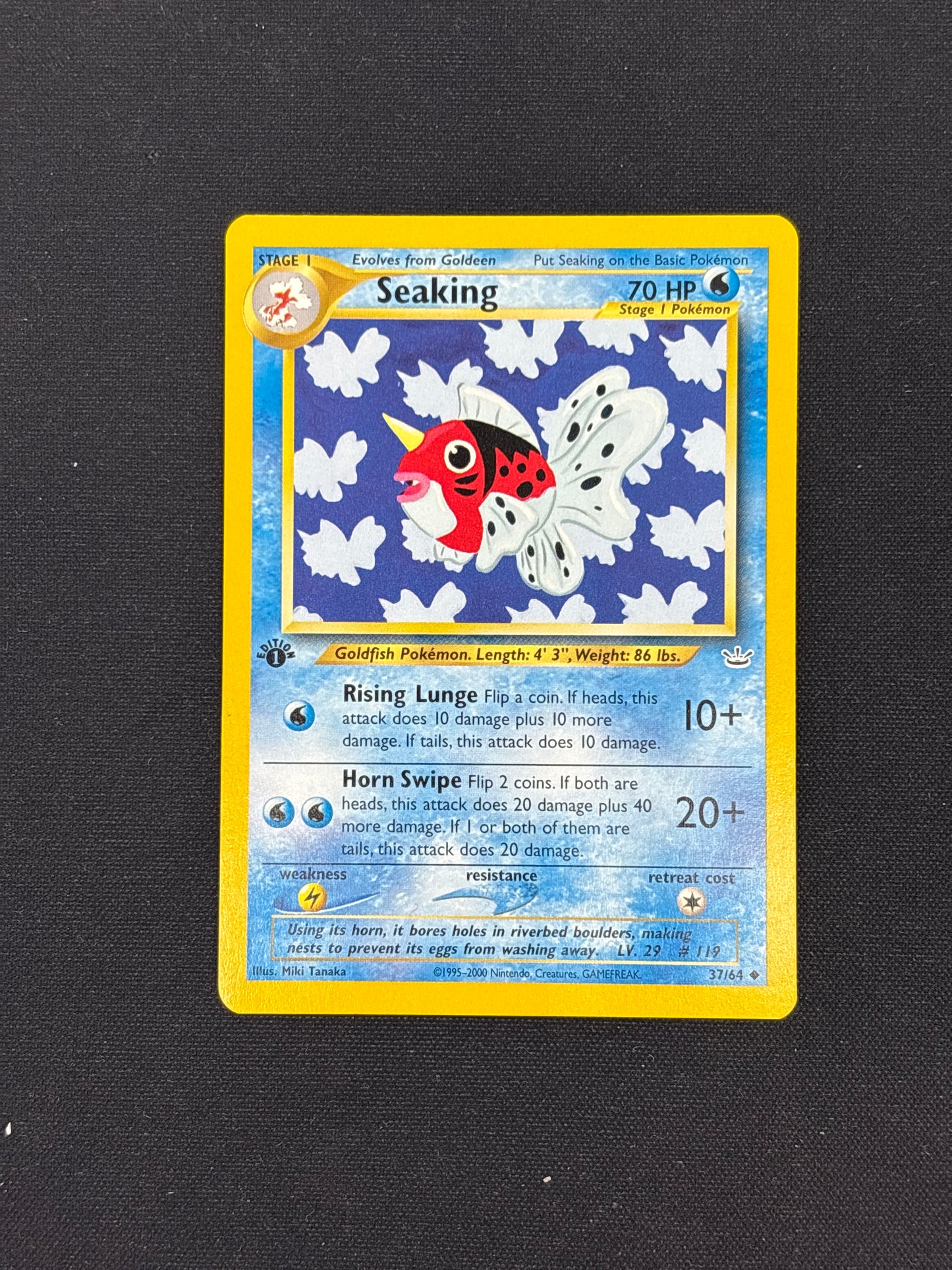 Auction Lot 151: Seaking 1st Edition Neo Revelation Card Conditions Vary