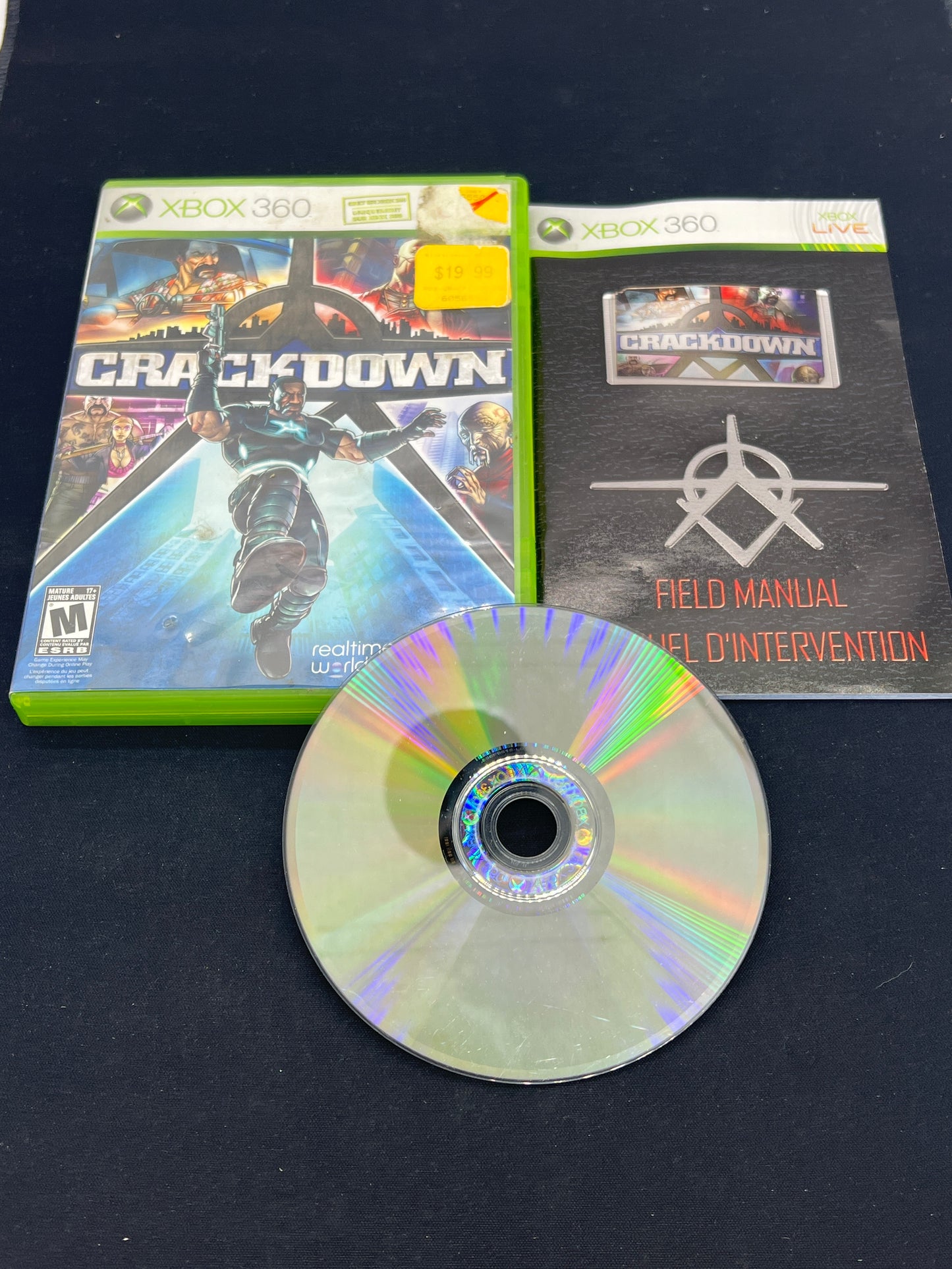 Auction Lot 127: XBOX 360 Video Game Crackdown CIB