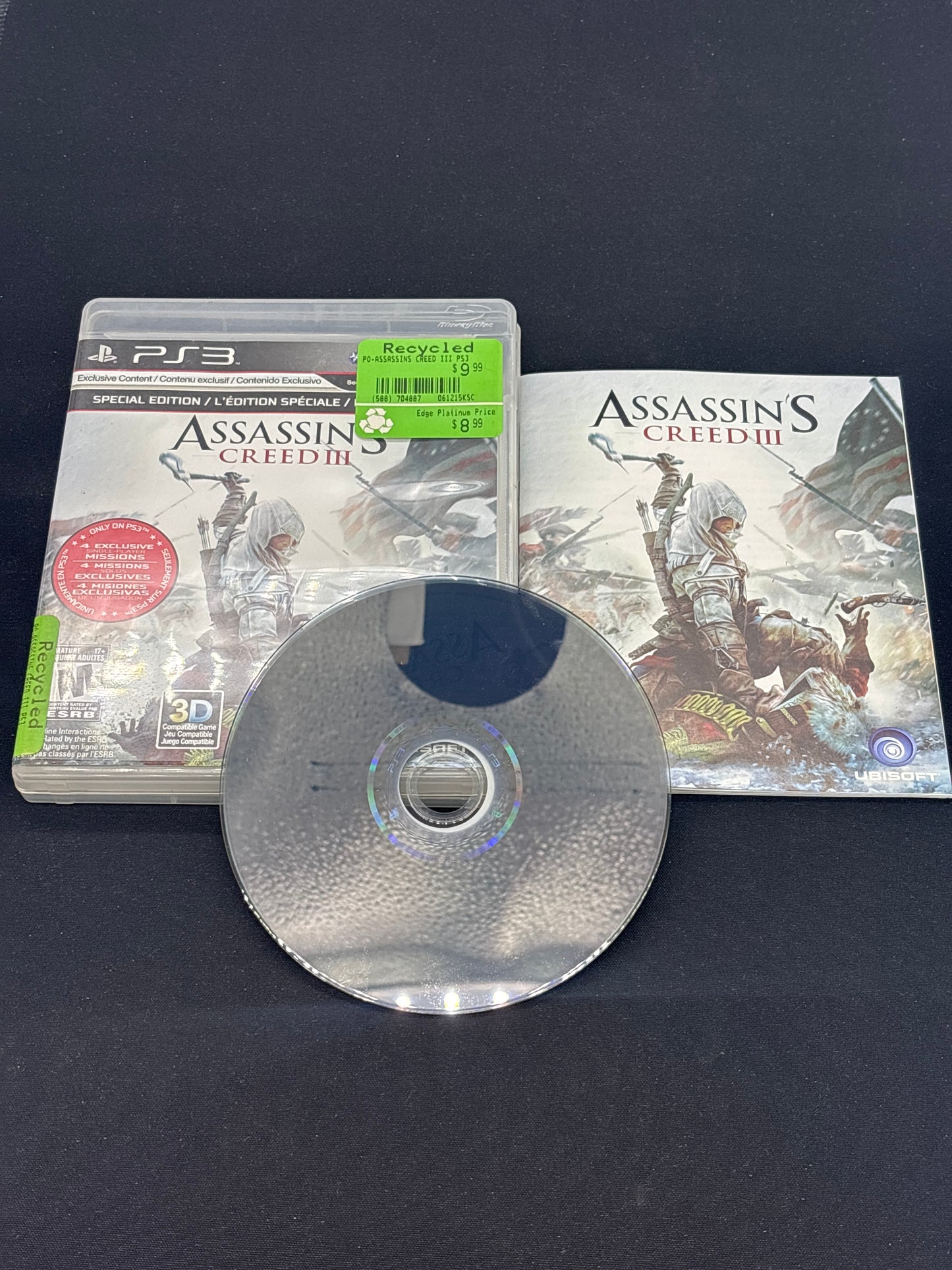 Auction Lot 121: Assassin's Creed III PS3 CIB
