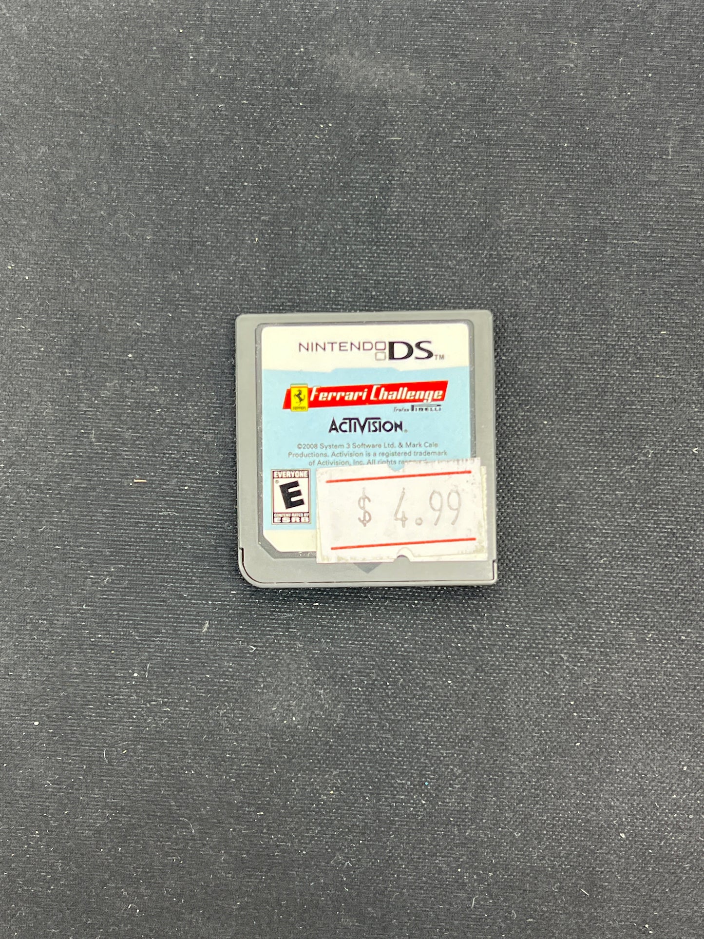 Auction Lot 315: Nintendo DS Video Game Loose Ferrari Challenge