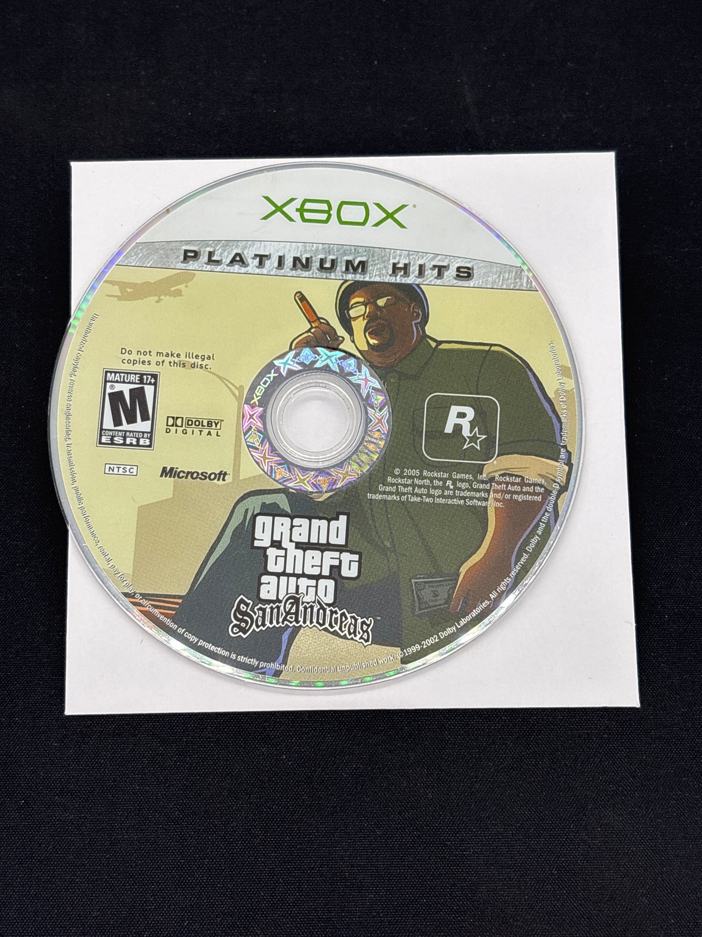 Auction Lot 75: Grand Theft Auto San Andreas Video Game XBOX Loose