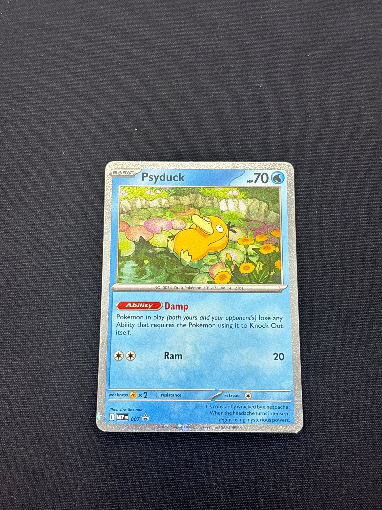 Auction Lot 439: Pokemon Cards Psyduck Mega Evolutions Cosmo Holo Promo Conditions Vary