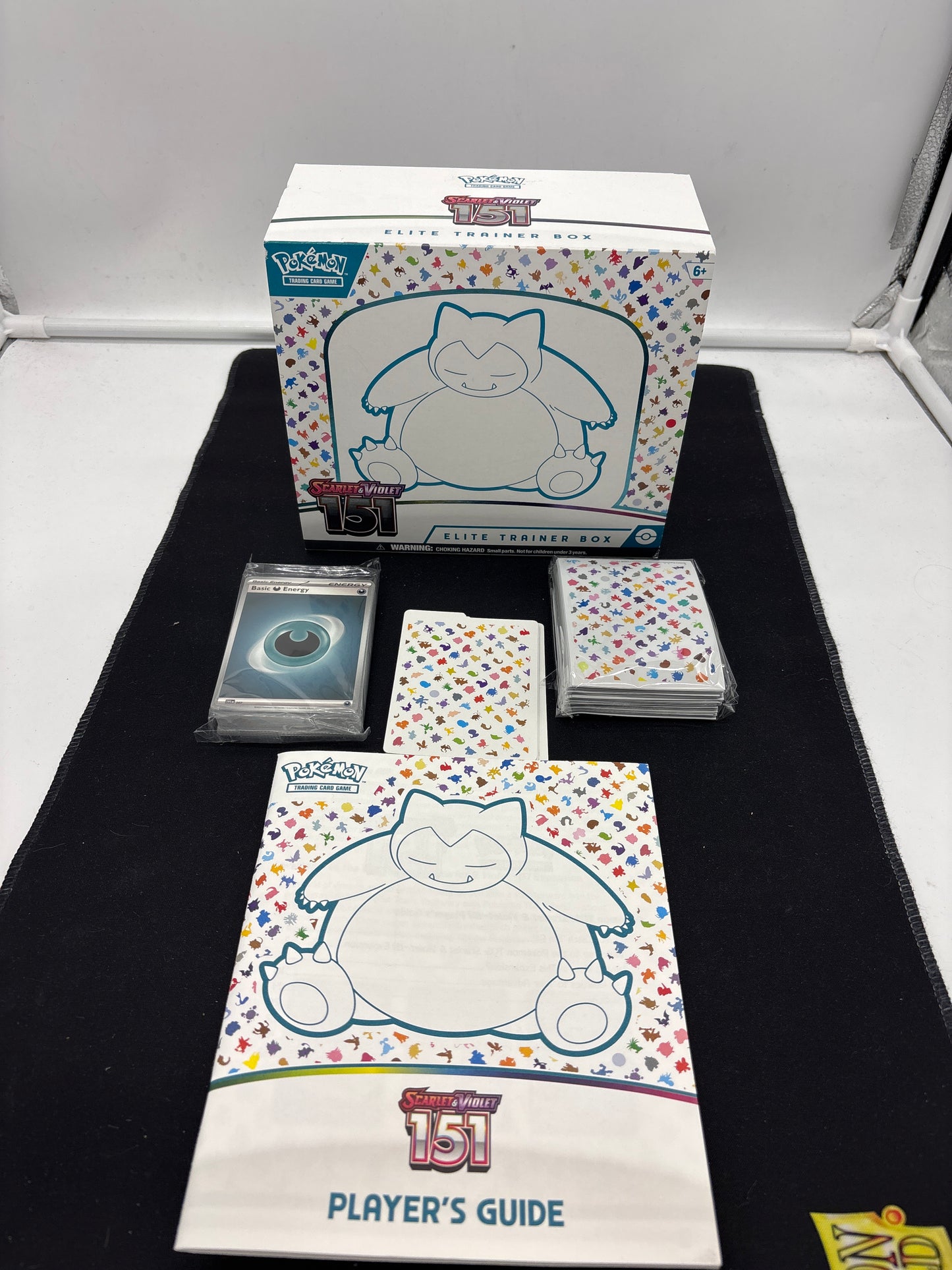 Auction Lot 254: Pokemon SV 151 EMPTY ETB With Player guide Sleeves and Accessories