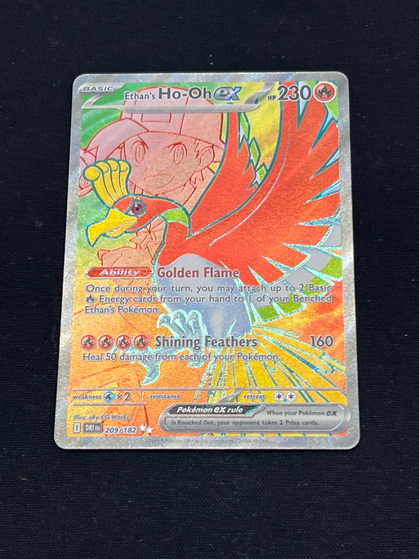 Auction Lot 78: Pokemon Cards Ethan's Ho-oh EX Full Art Condition Vary