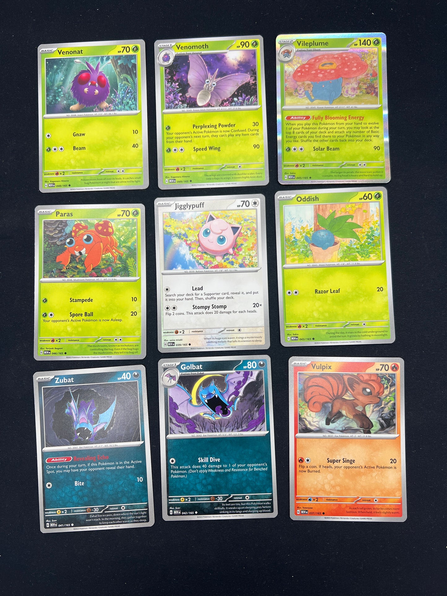 Auction Lot 283: Pokemon Cards SV 151 Common Uncommon Card Lot 3 Conditions Vary